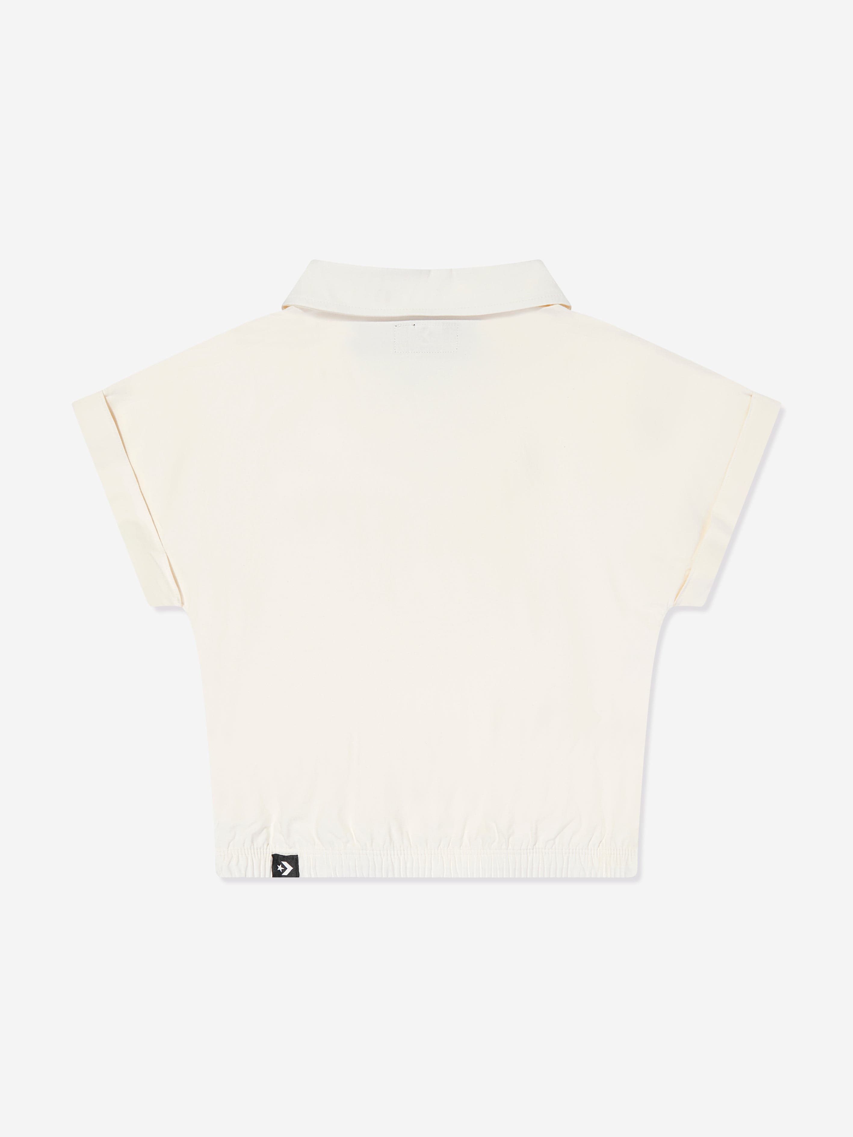 Converse Girls Dolman Pocket Woven Top in Ivory