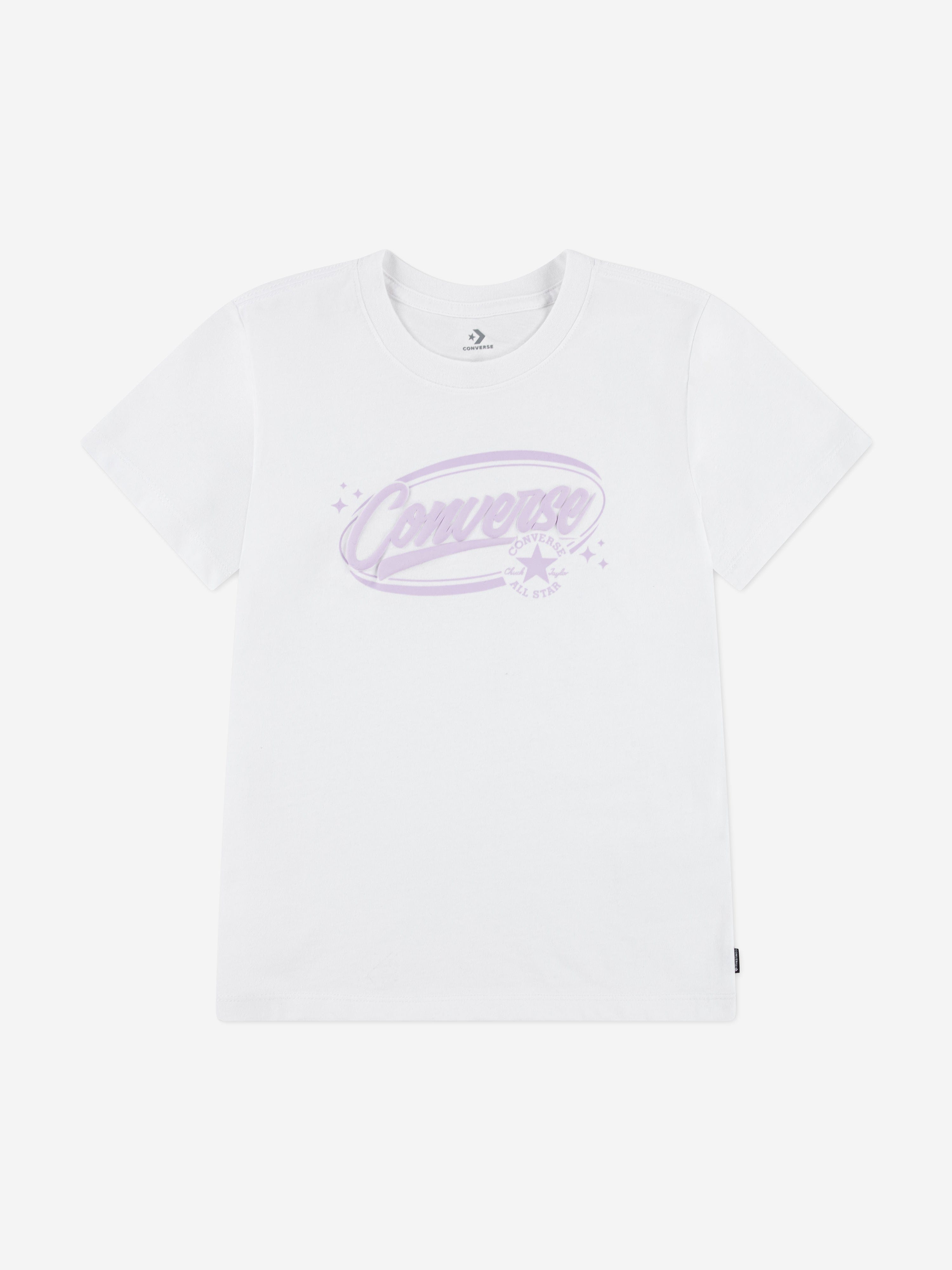Converse Girls Converse Graphic T-Shirt in White