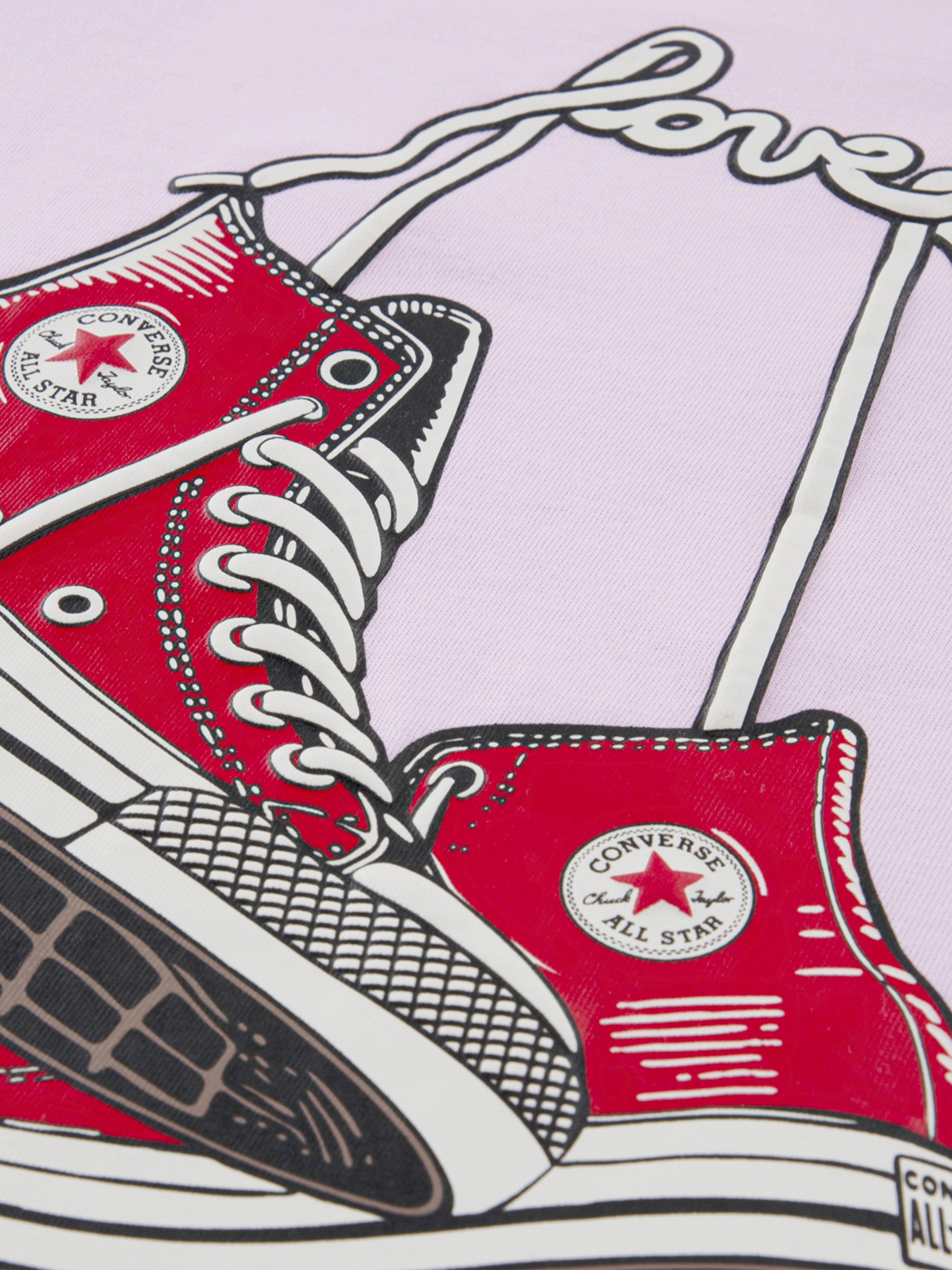 Converse Girls Valentine's Day BF T-Shirt in Pink