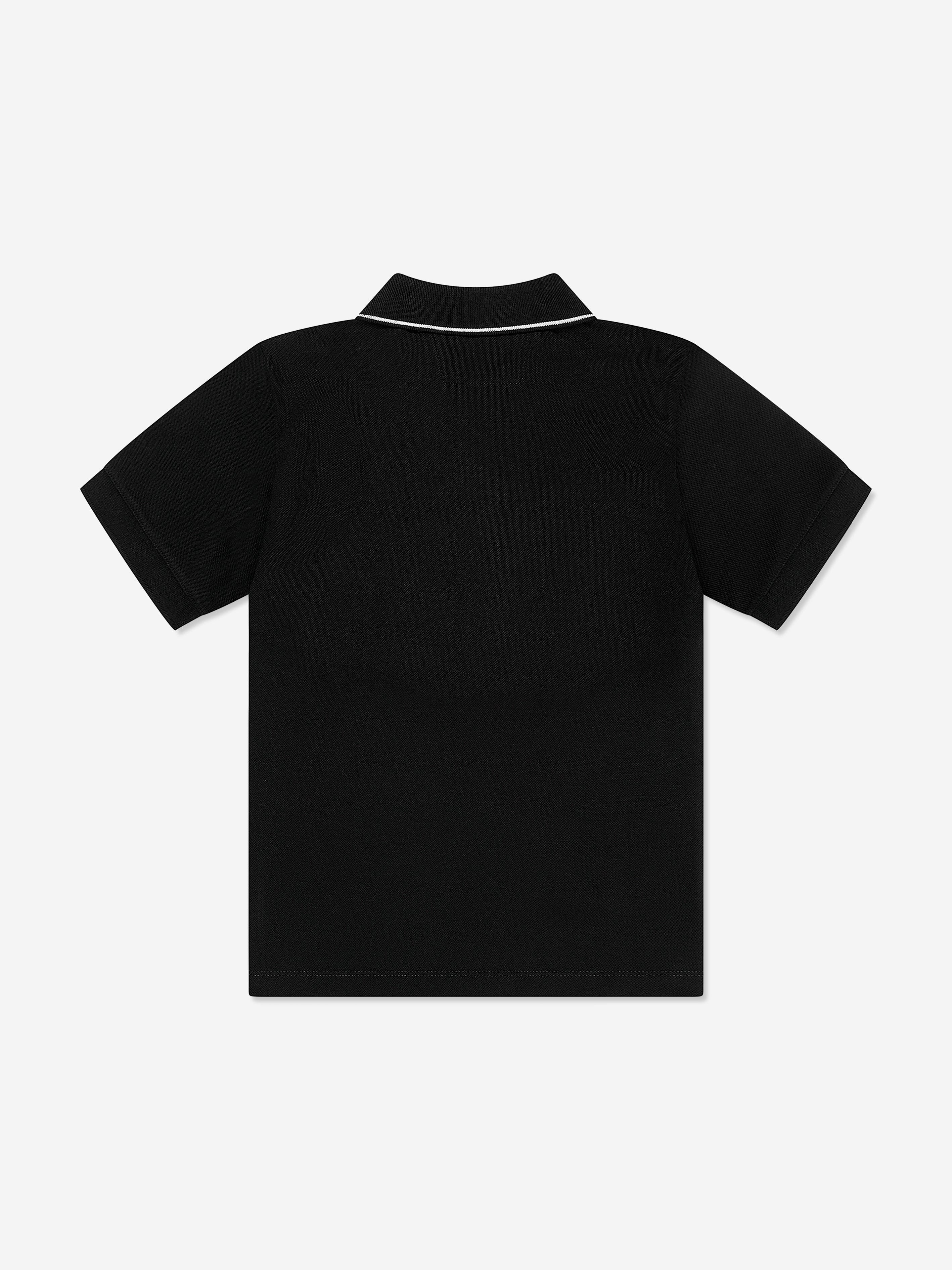 Boys Logo Polo Shirt in Black