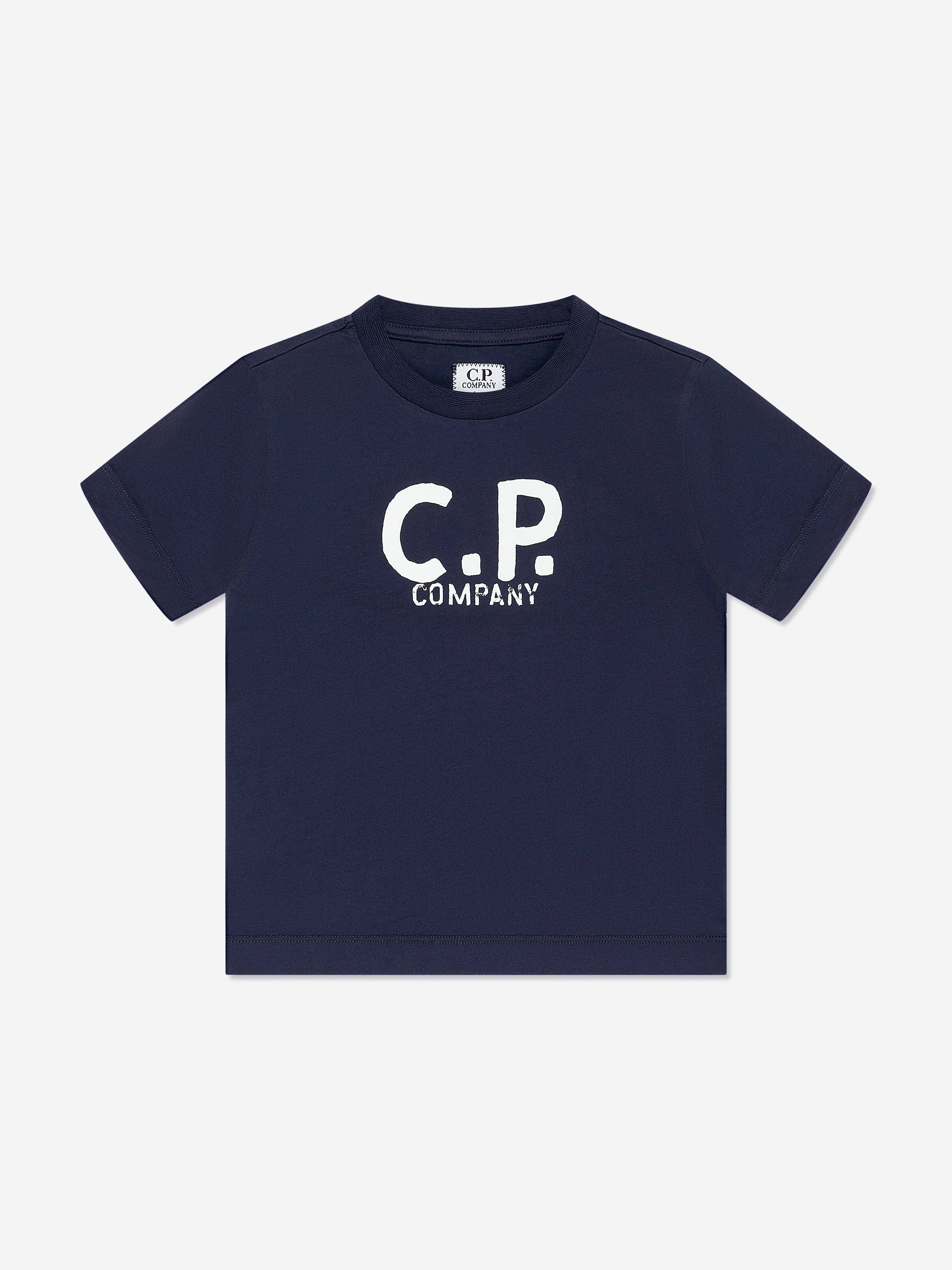 Boys Logo T-Shirt in Navy