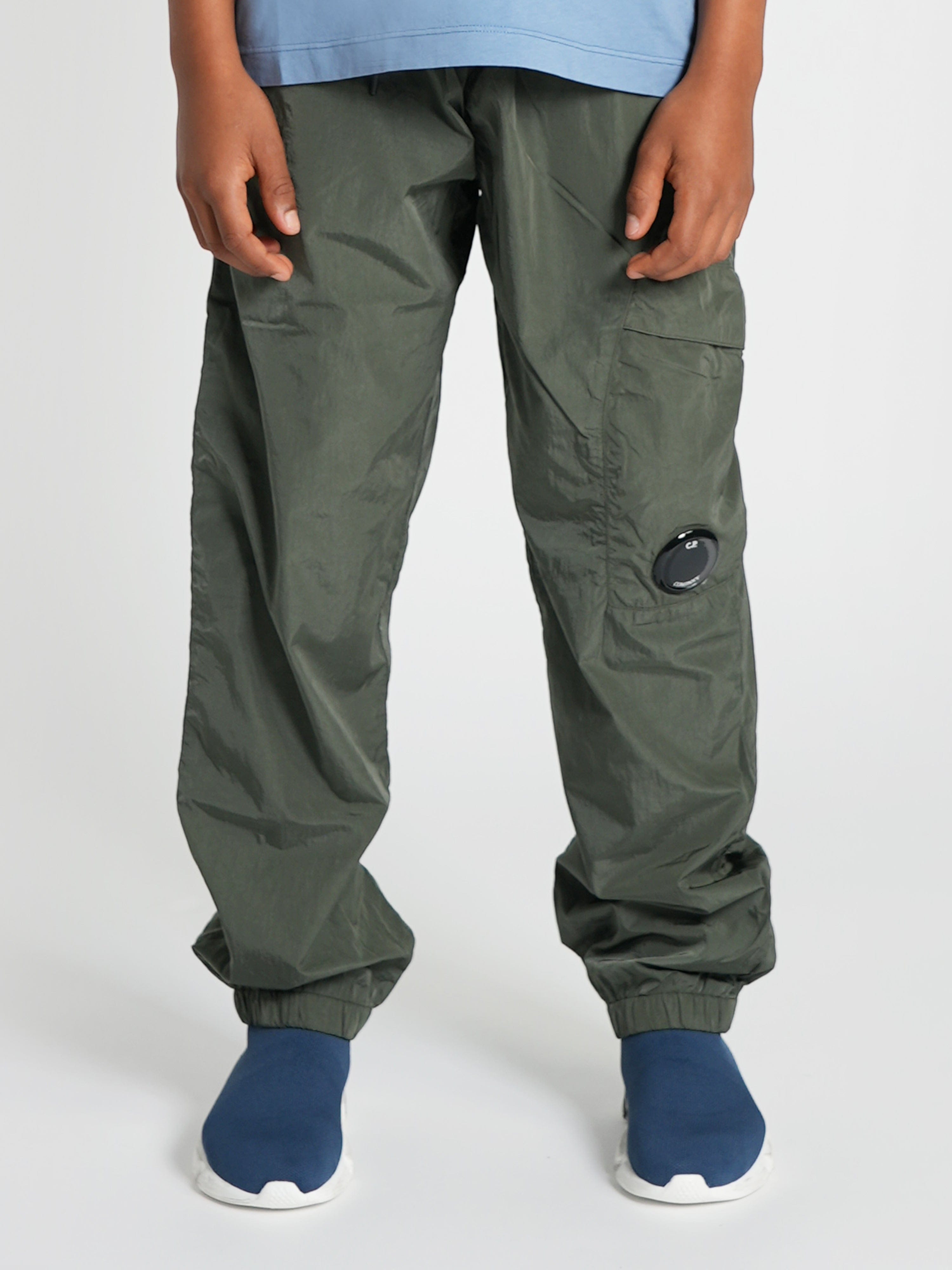 Boys Cargo Trousers in Green