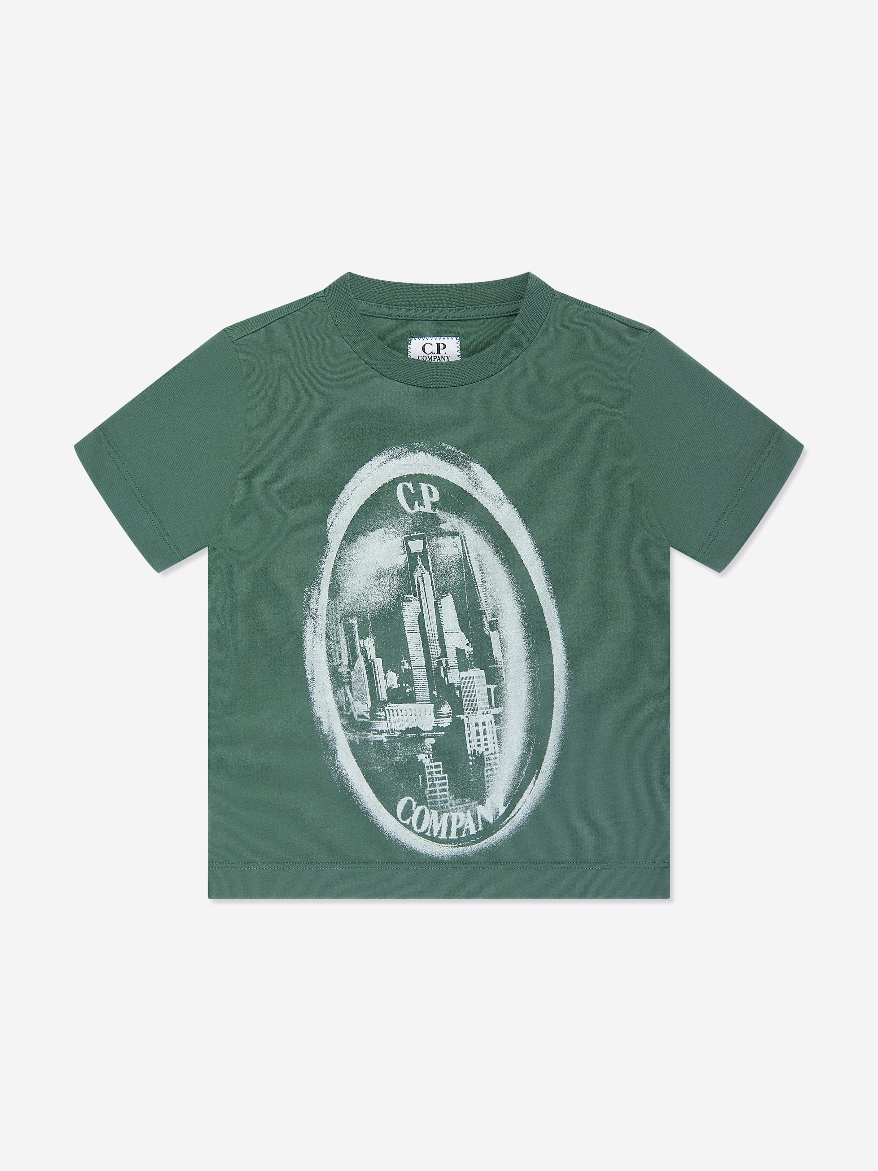 Boys Graphic Print T-Shirt in Green