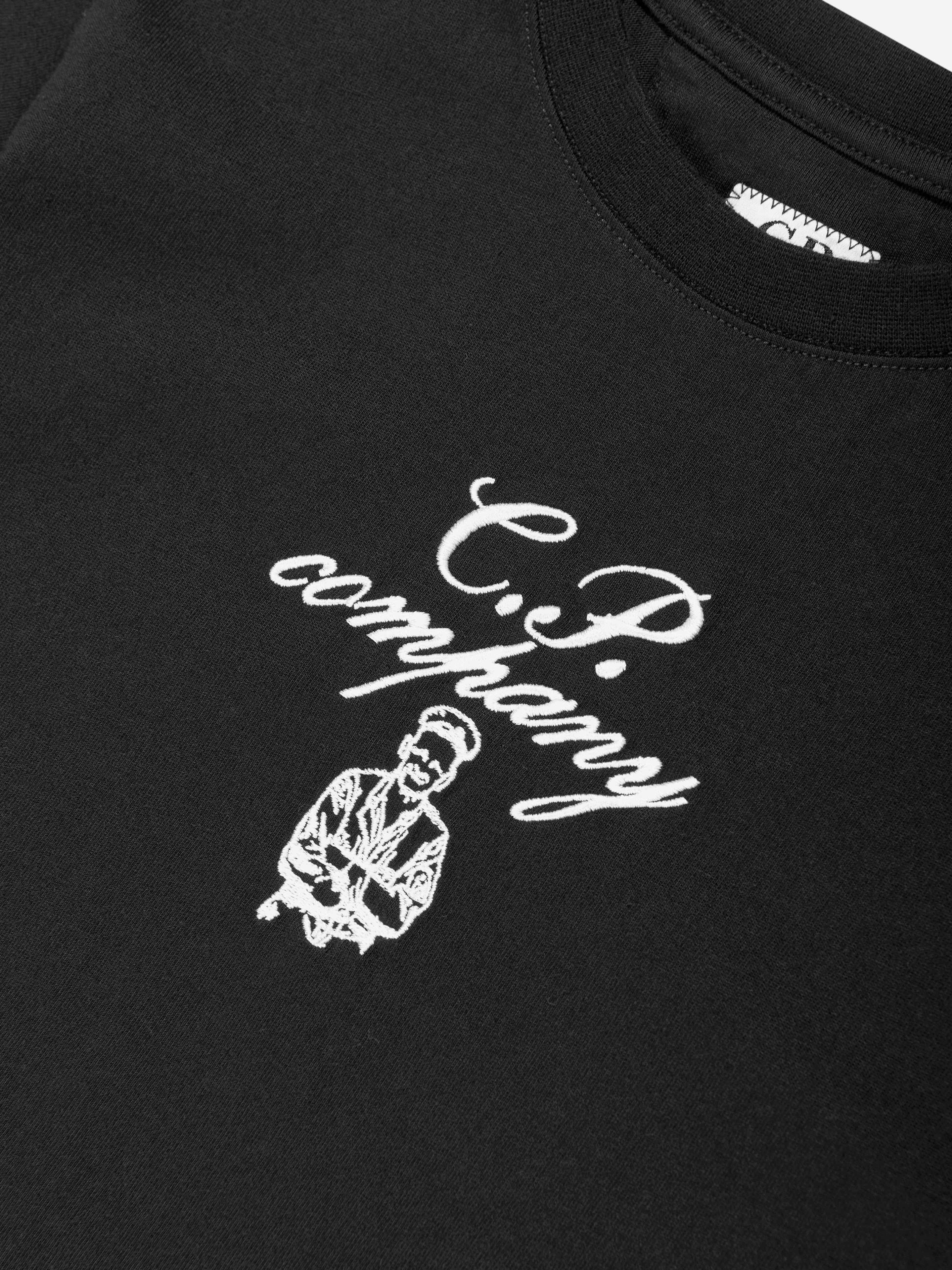 C.P. Company Boys Logo T-Shirt in Black