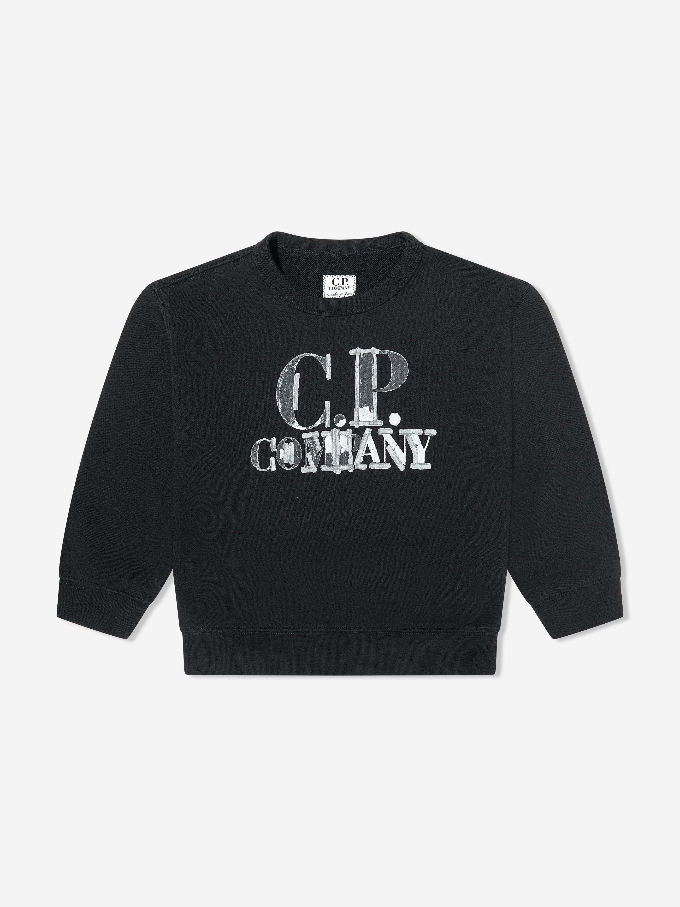C.P. Company Boys Logo Tracksuit in Black