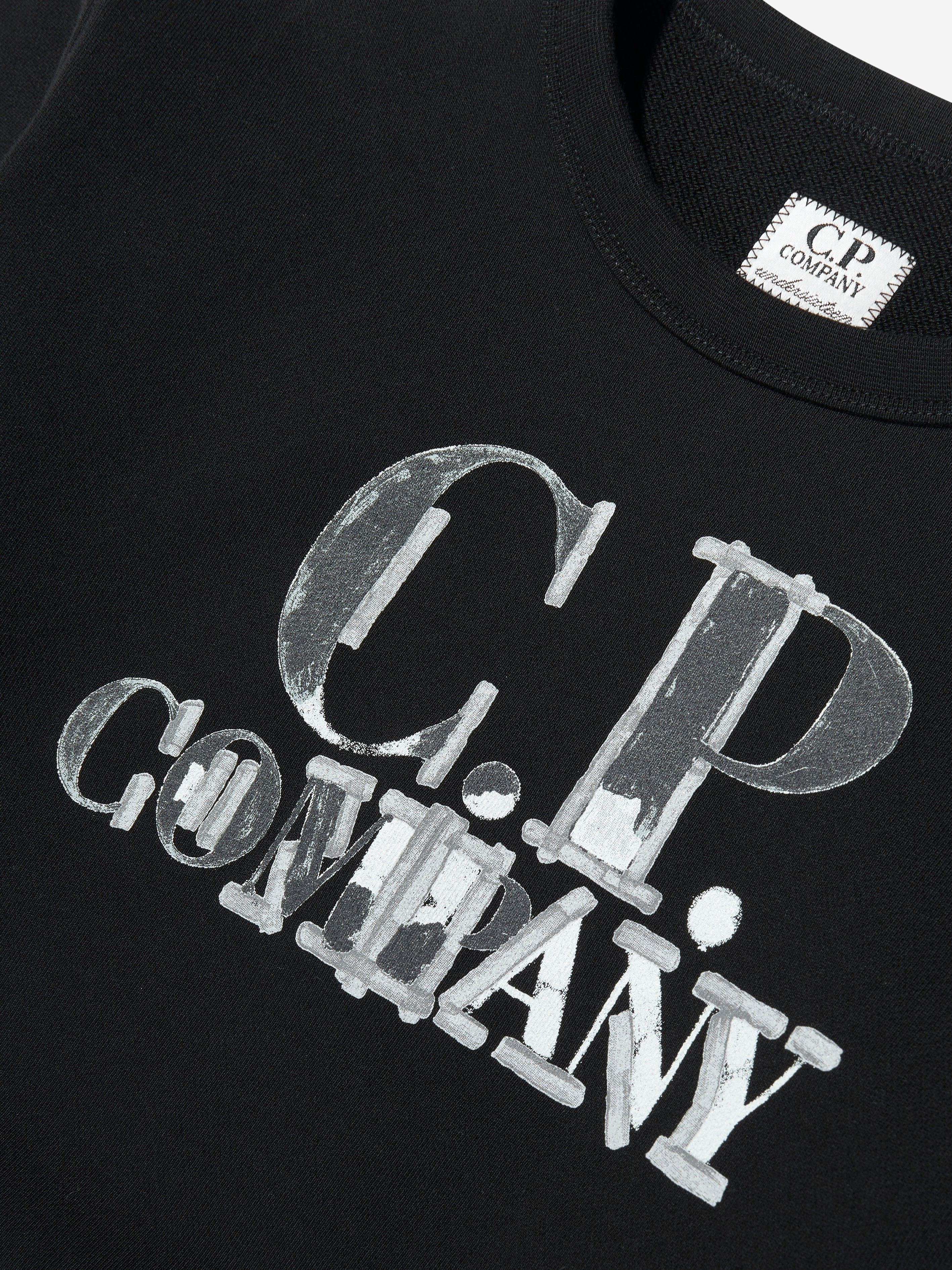 C.P. Company Boys Logo Tracksuit in Black