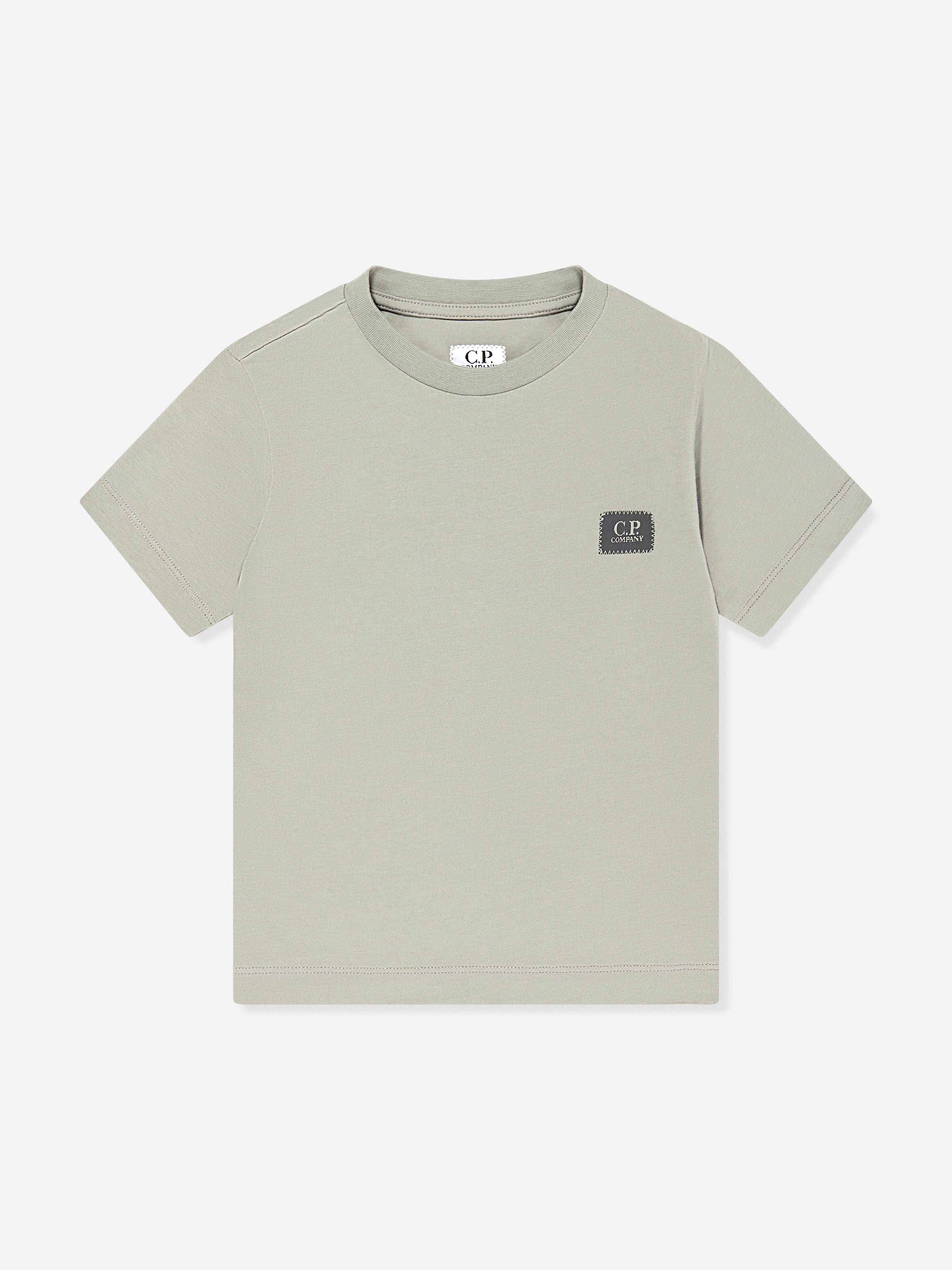 C.P. Company Boys Logo T-Shirt in Grey