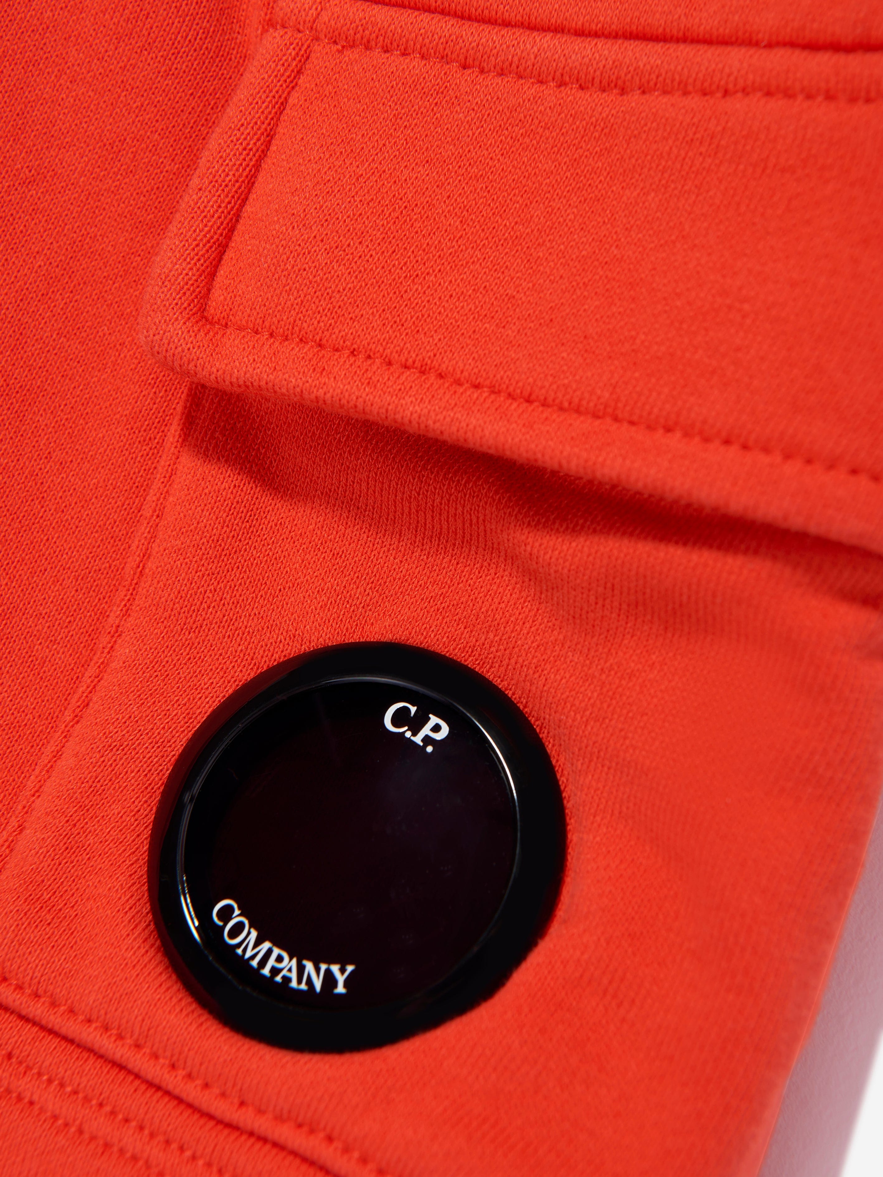 C.P. Company Boys Lens Pocket Shorts in Orange