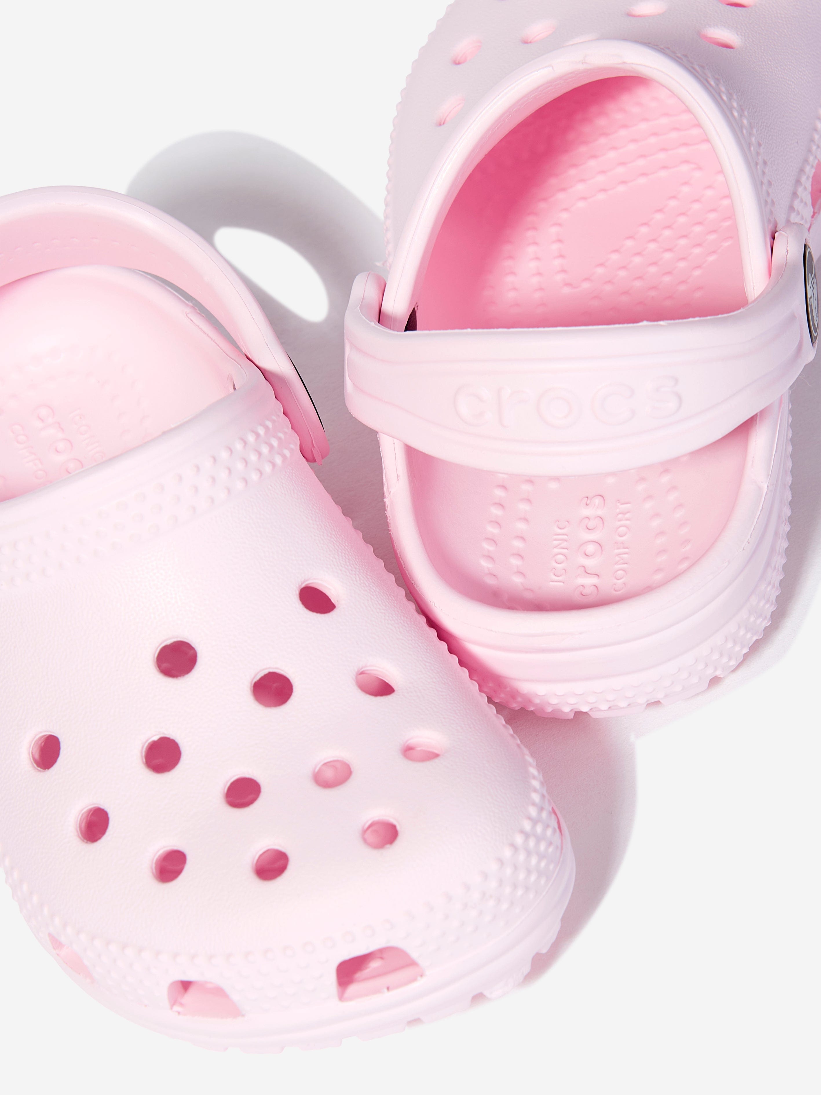 Crocs Girls Classic Clogs in Pink