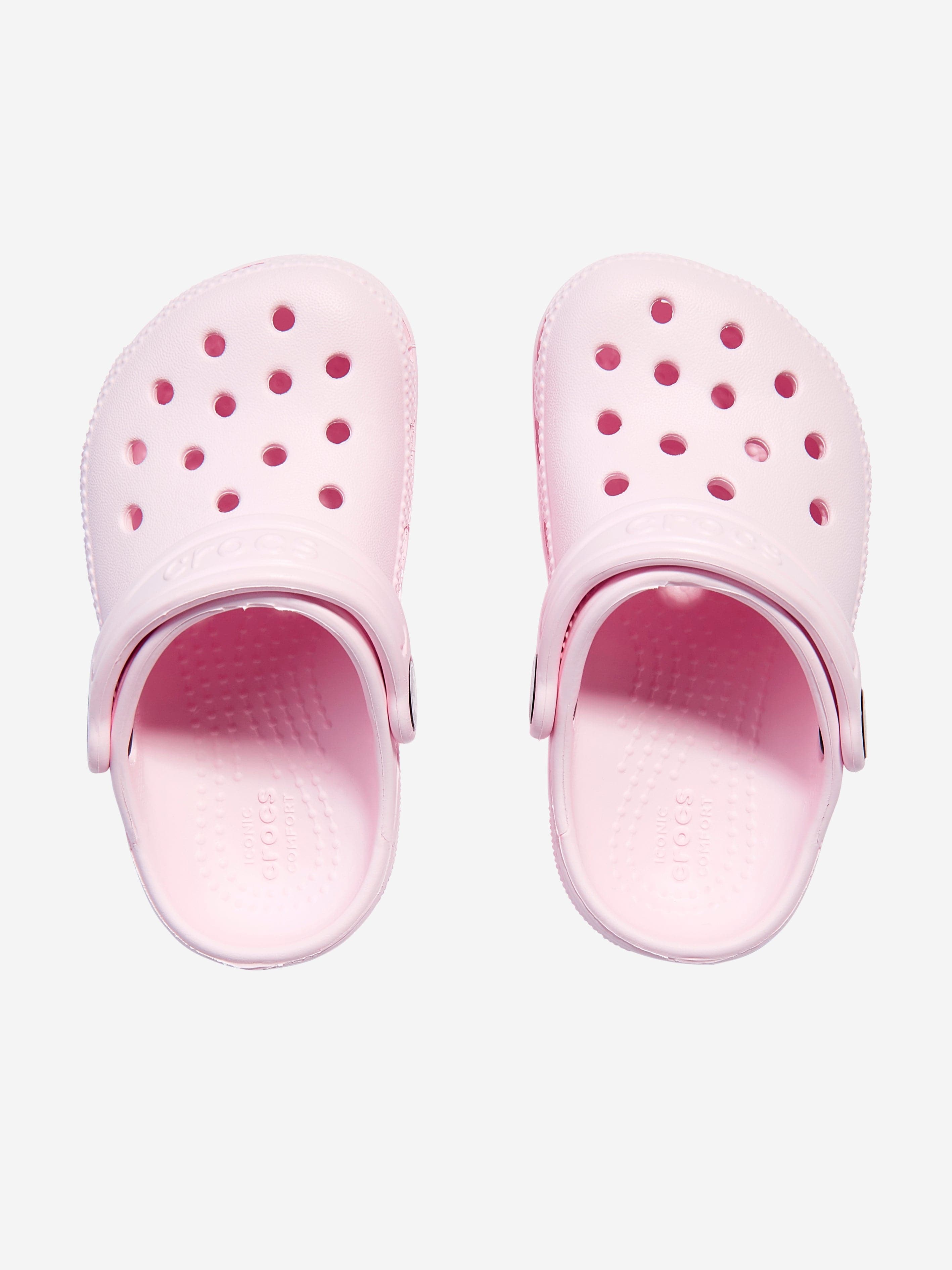 Crocs Girls Classic Clogs in Pink