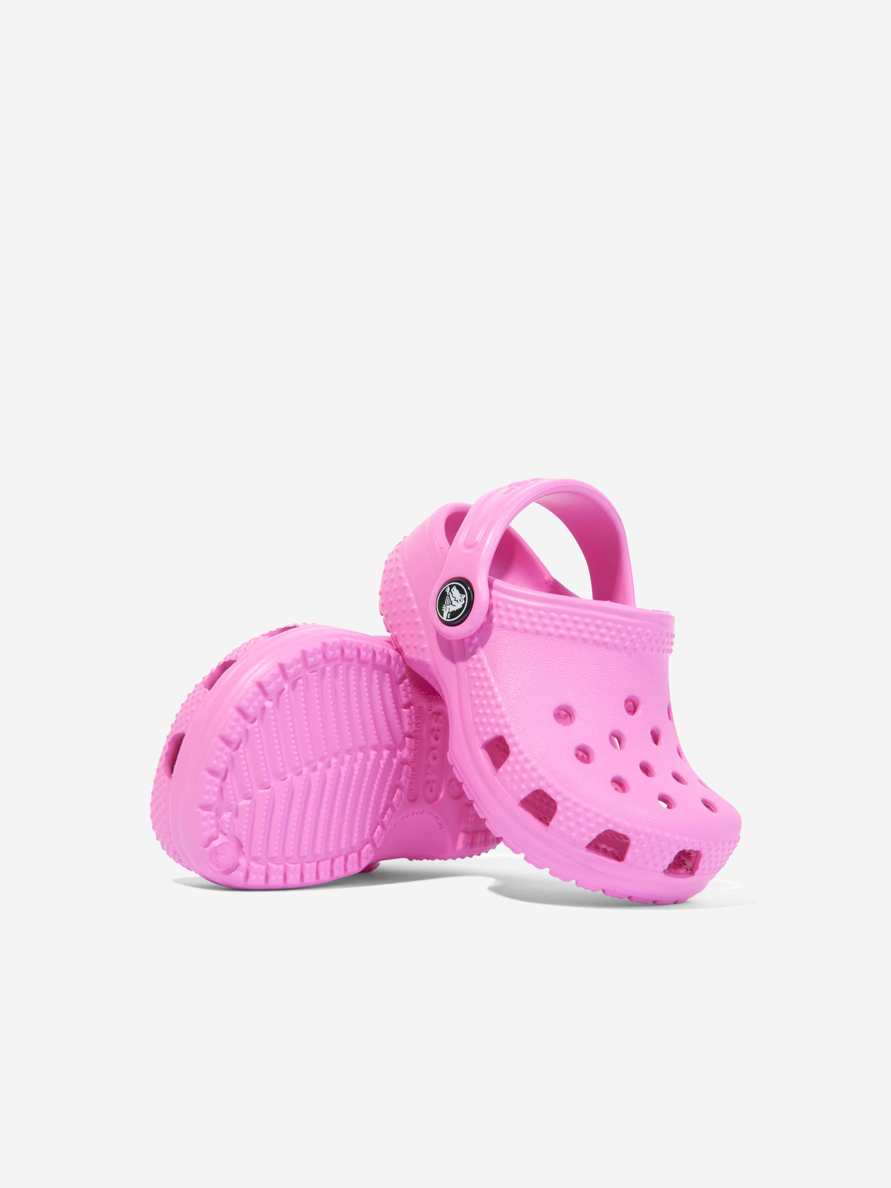 Crocs Baby Girls Little Classic Clog in Pink