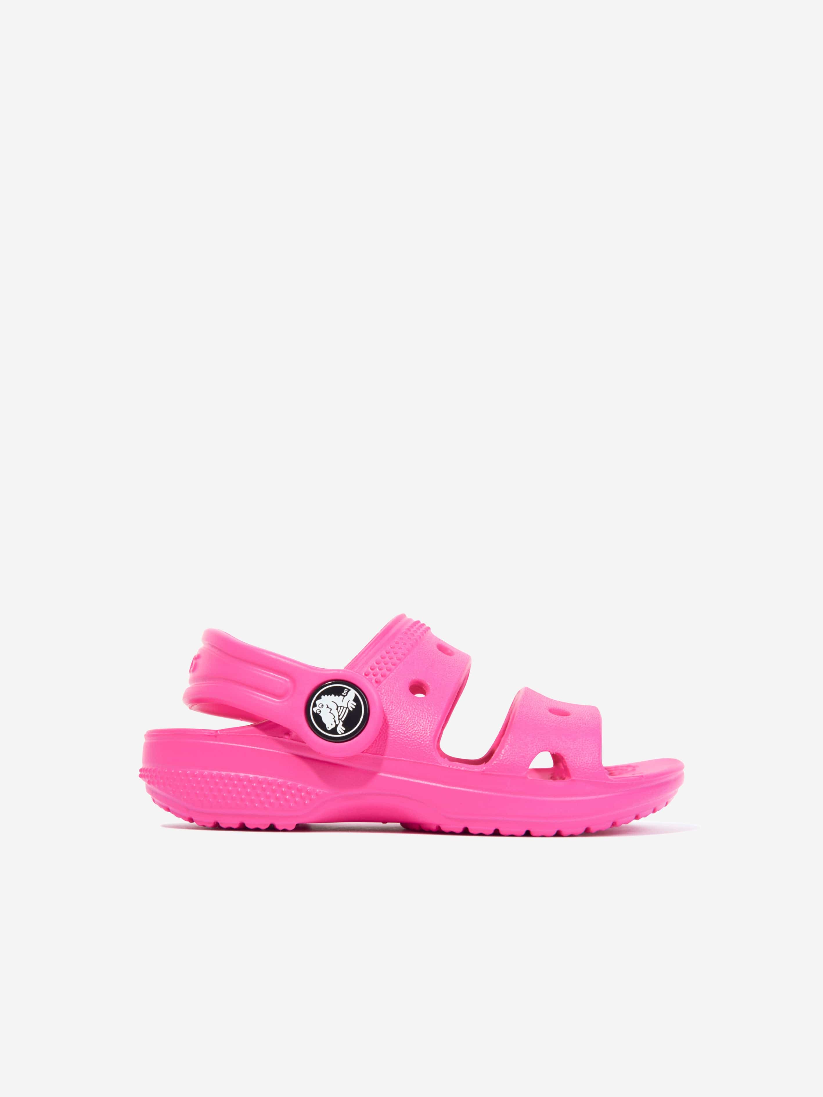 Crocs Girls Classic Crocs Sandal in Pink