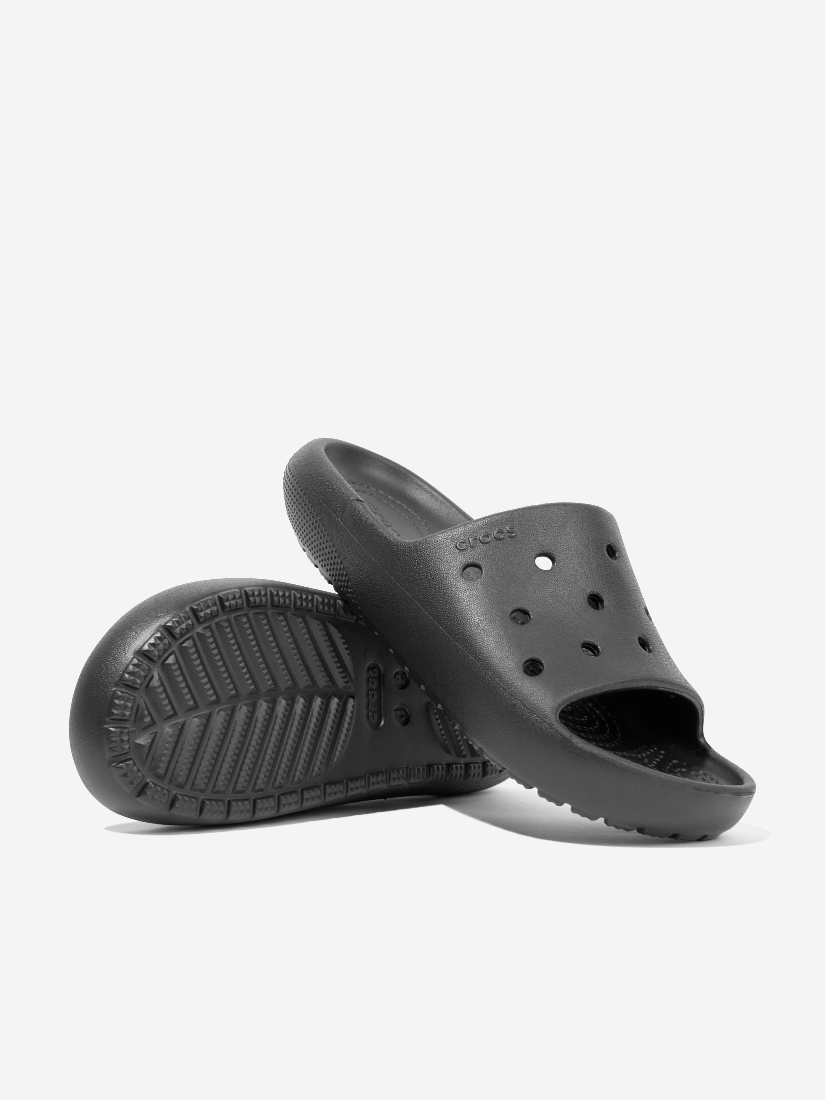 Crocs Kids Classic Slide in Black