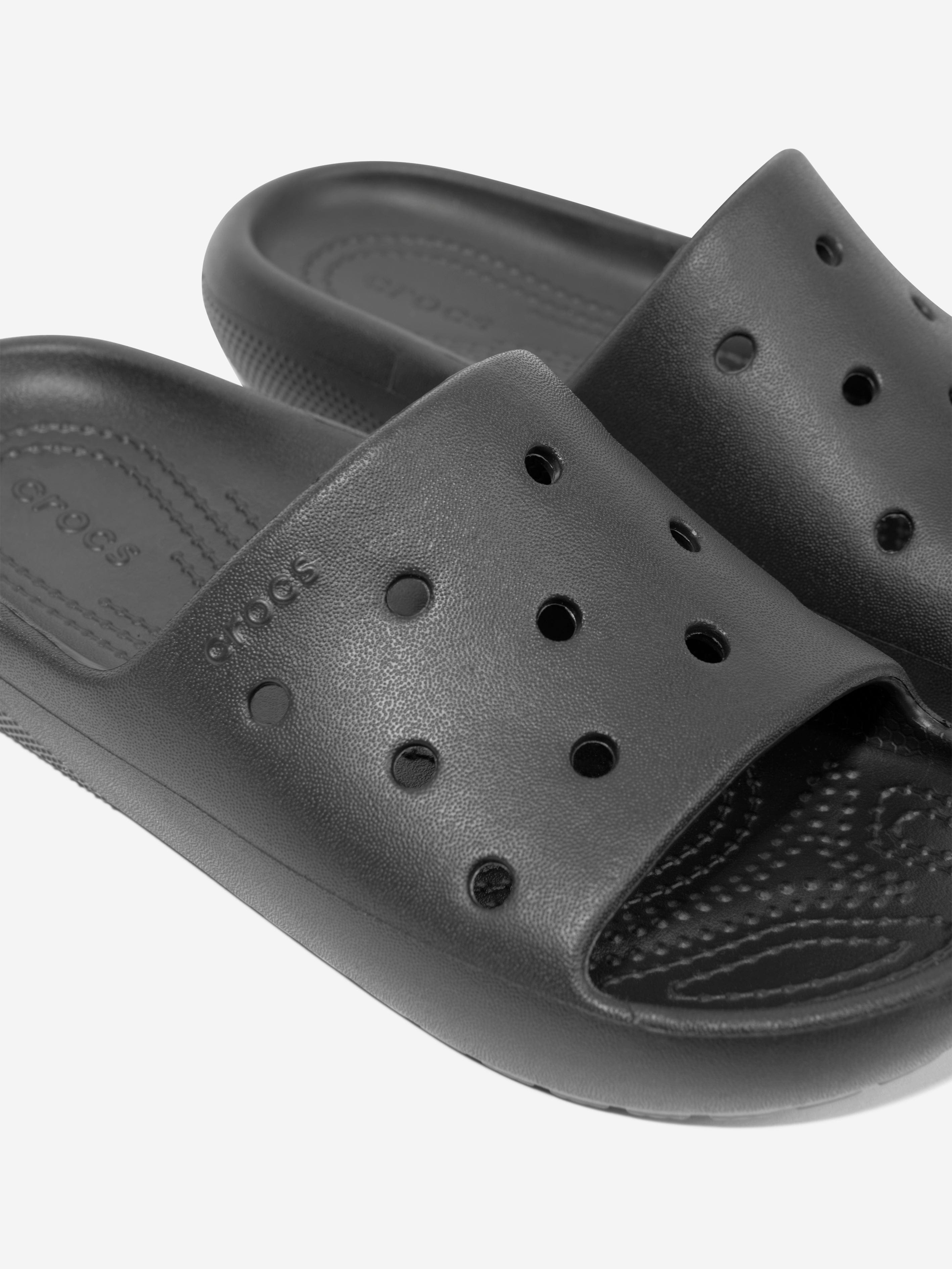 Crocs Kids Classic Slide in Black