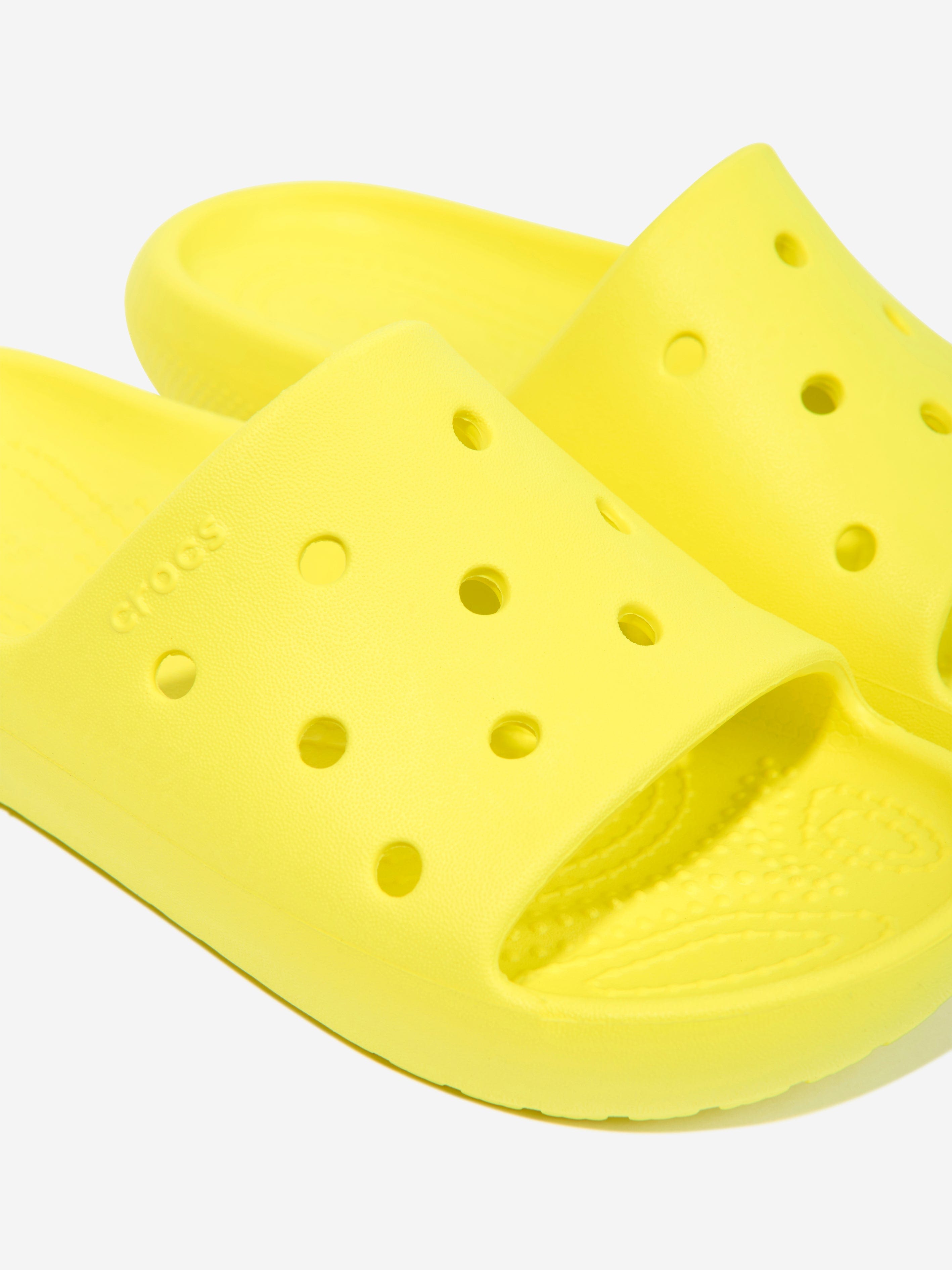 Crocs Kids Classic Slide in Yellow