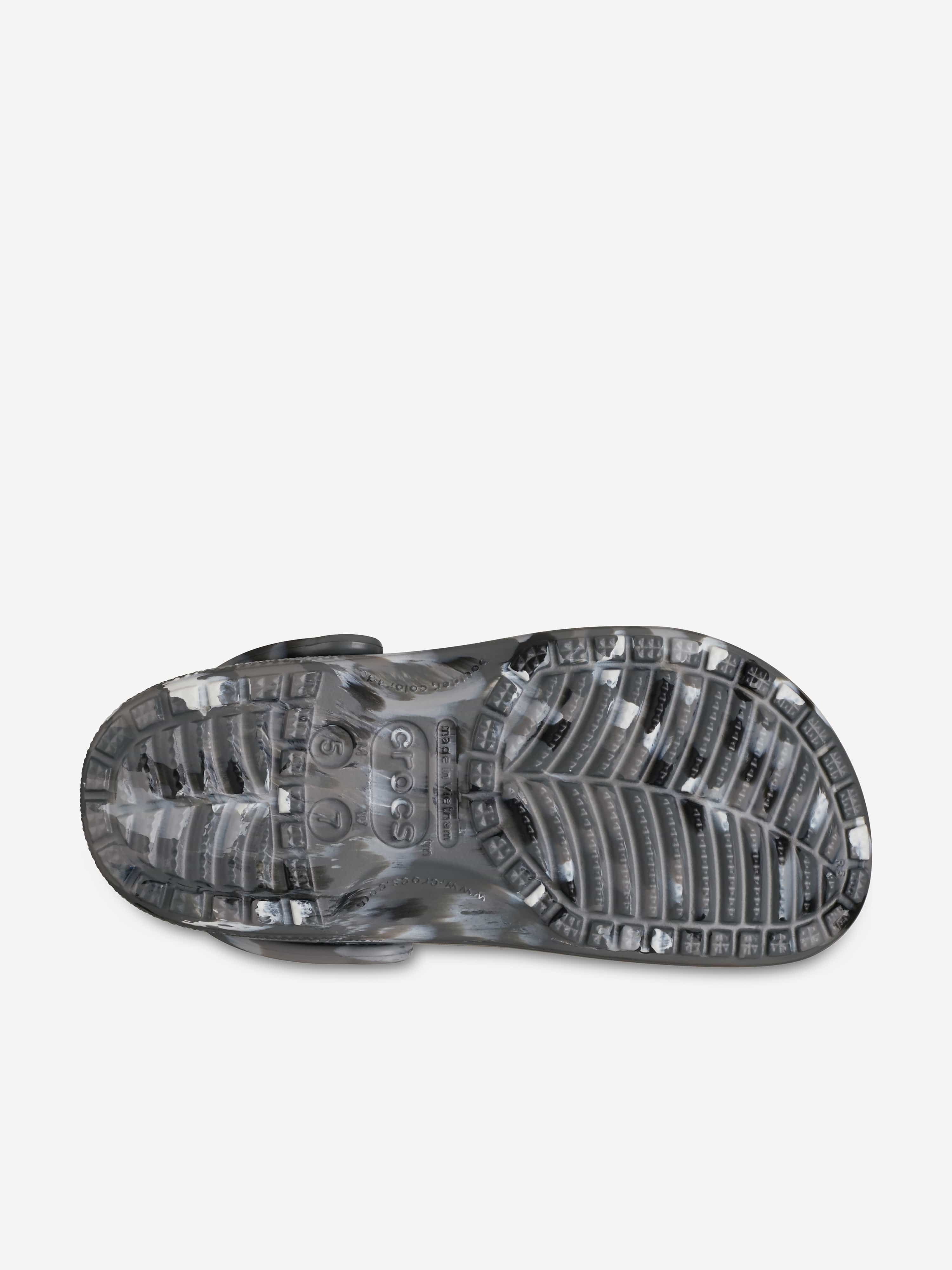 Crocs Kids Classic Marbled Clog in Green