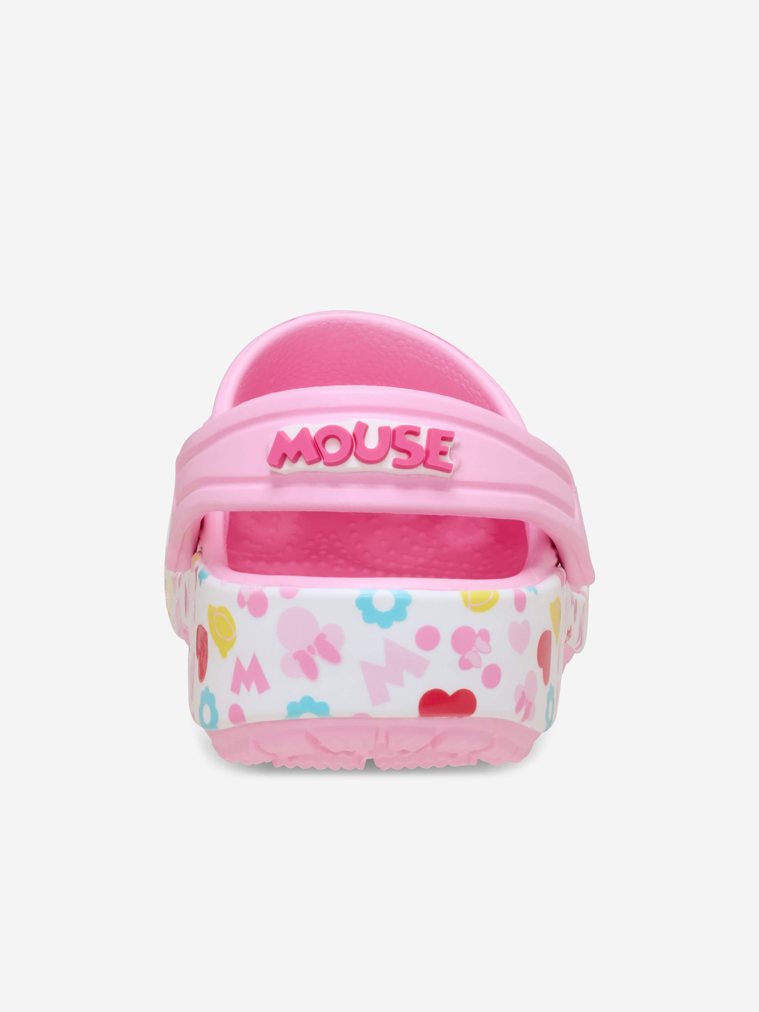 Crocs Girls Mickey Friends Minnie Classic Clog in Pink
