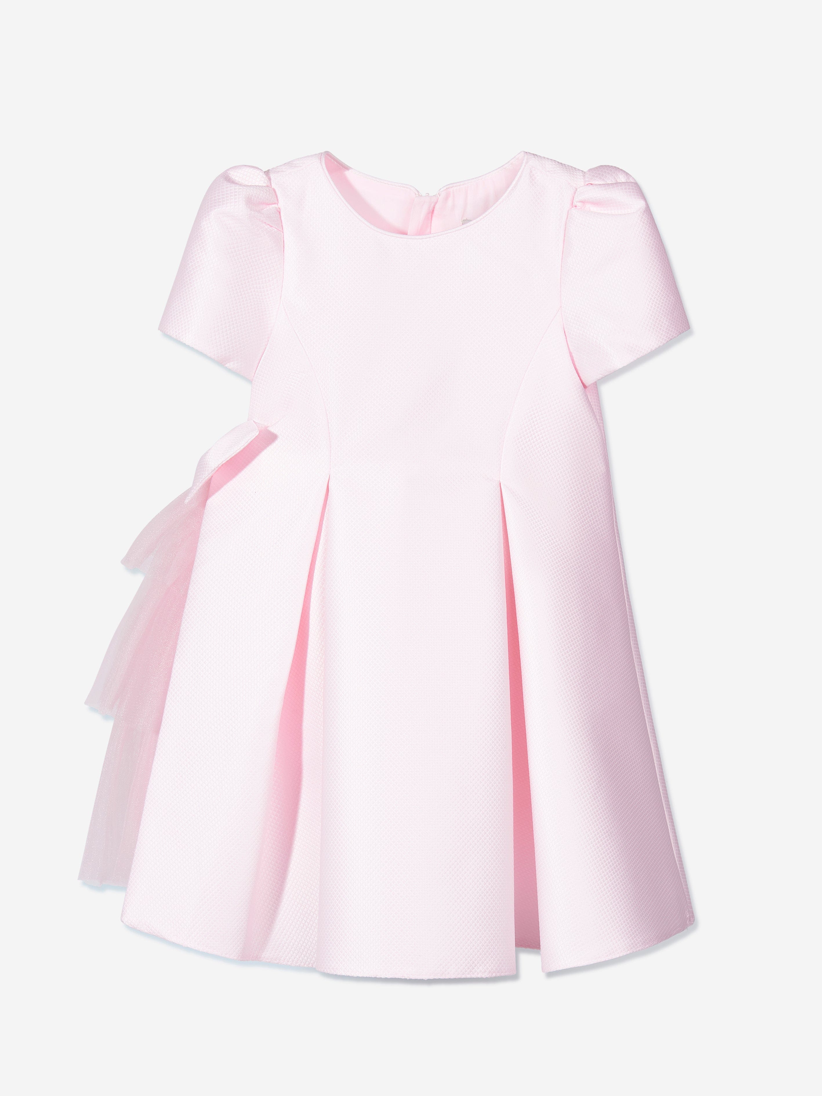 Dress & Fleur Girls Occasion Dress with Hair Accessory in Pink