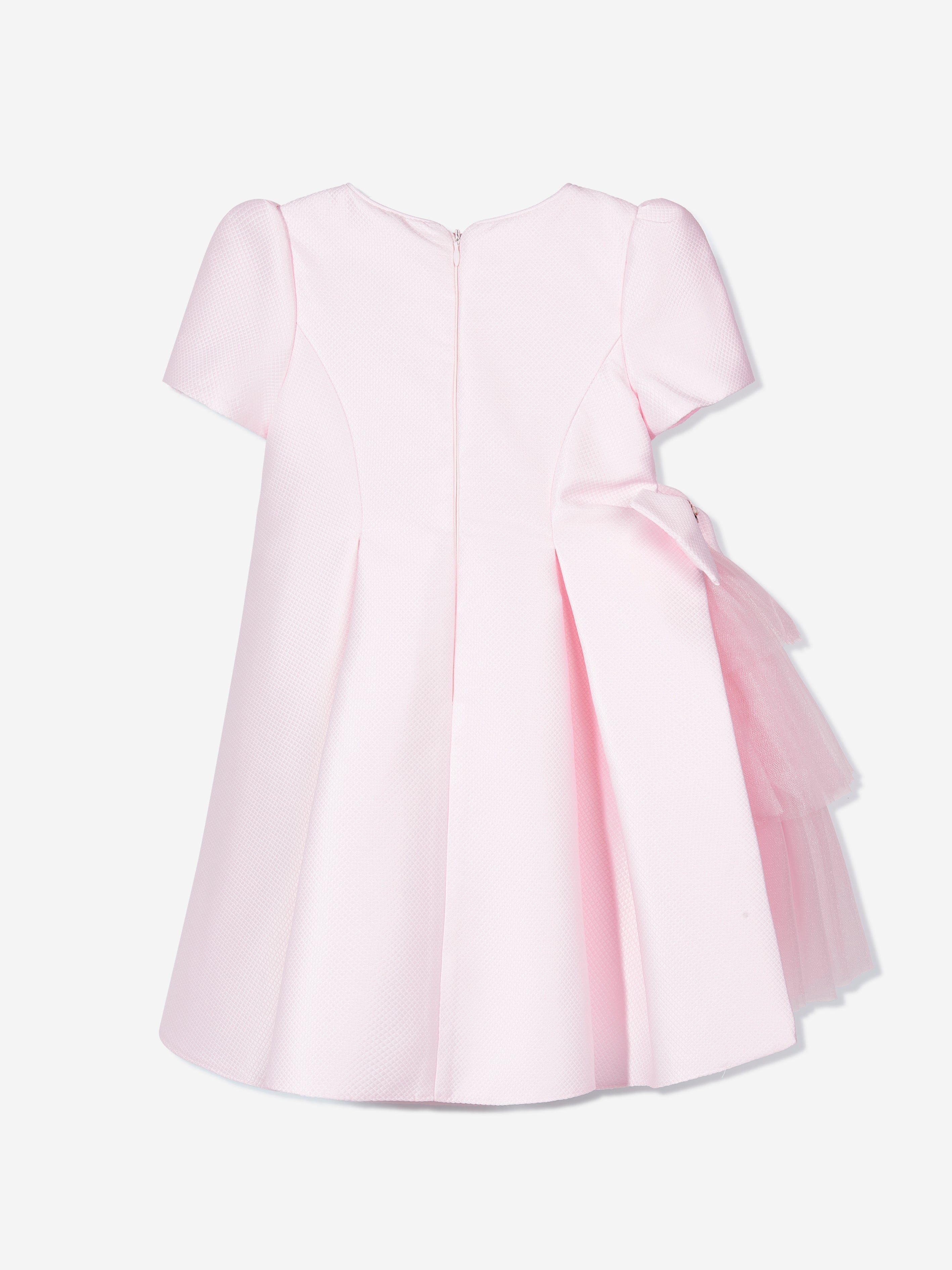 Dress & Fleur Girls Occasion Dress with Hair Accessory in Pink