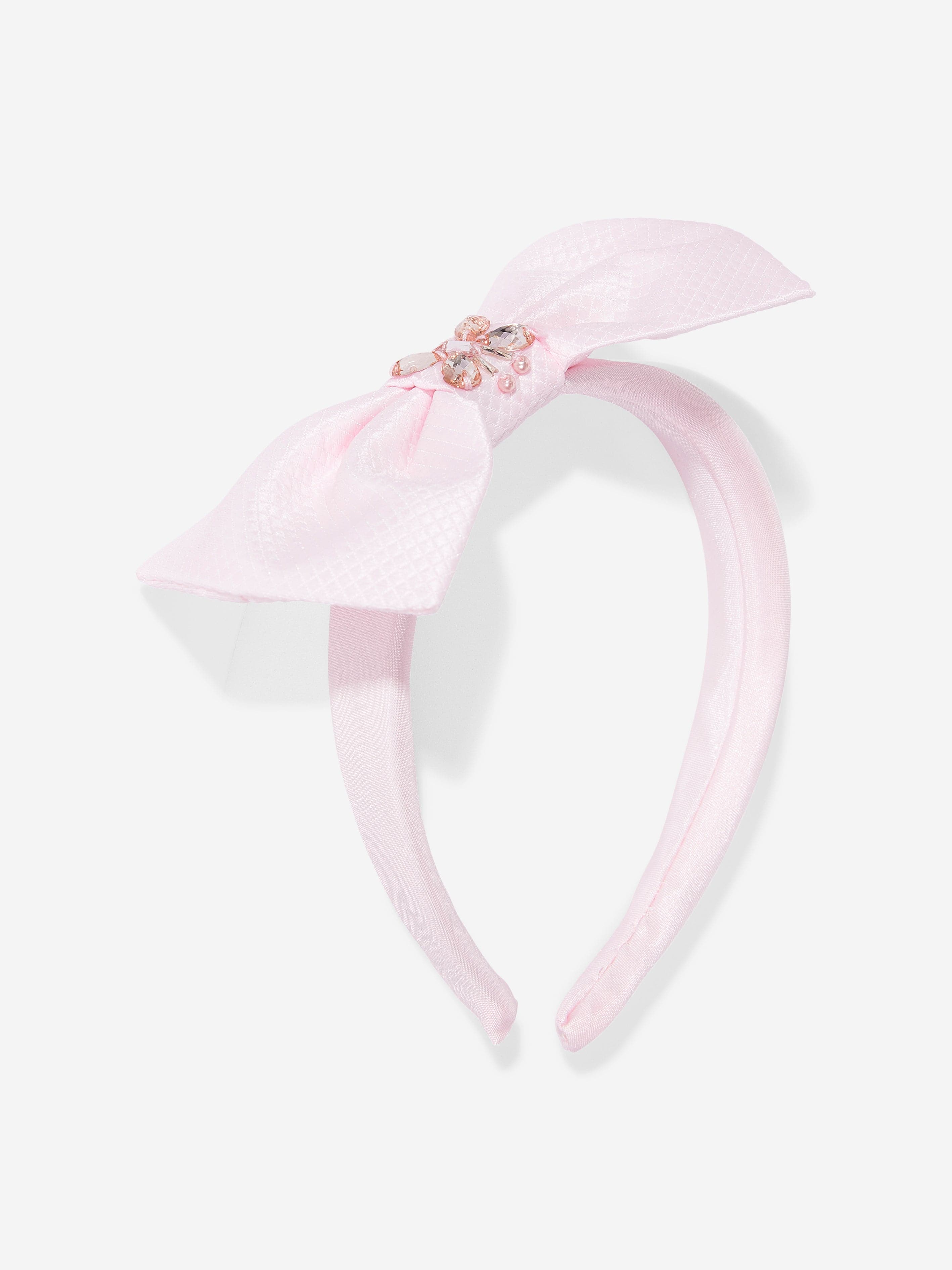 Dress & Fleur Girls Occasion Dress with Hair Accessory in Pink