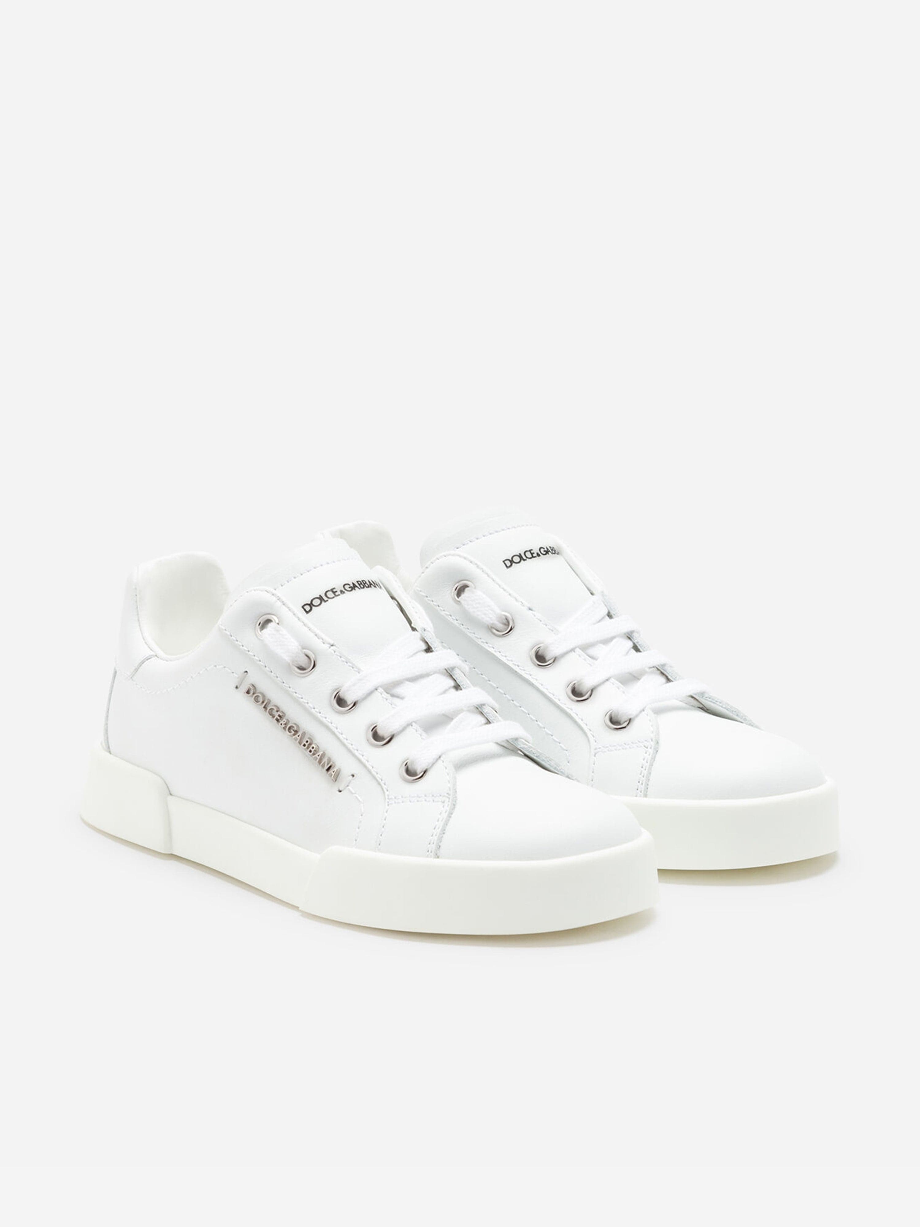 Dolce & Gabbana Unisex Leather Portofino Logo Trainers