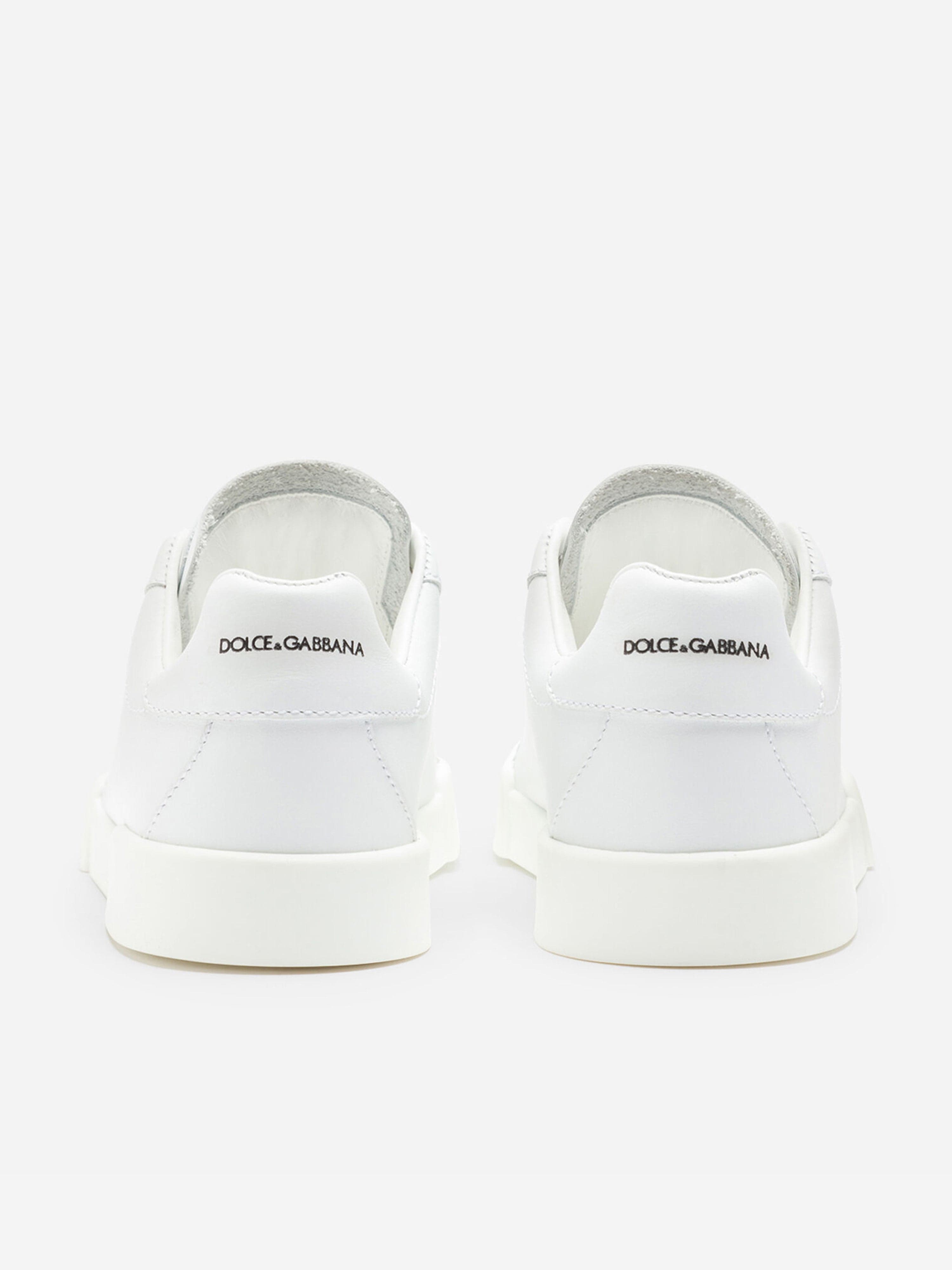 Dolce & Gabbana Unisex Leather Portofino Logo Trainers