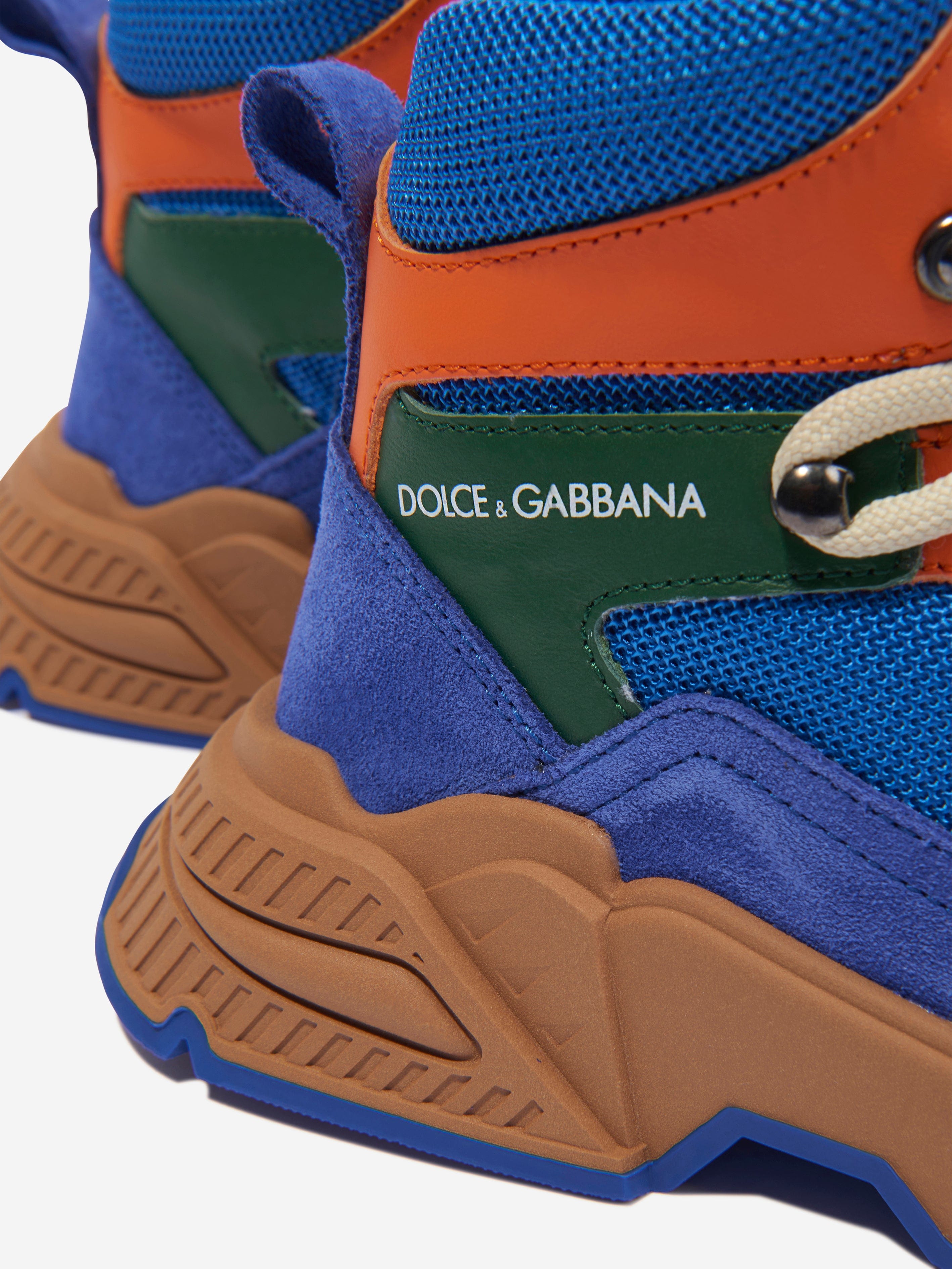 Dolce & Gabbana Boys High Top Trainers in Blue