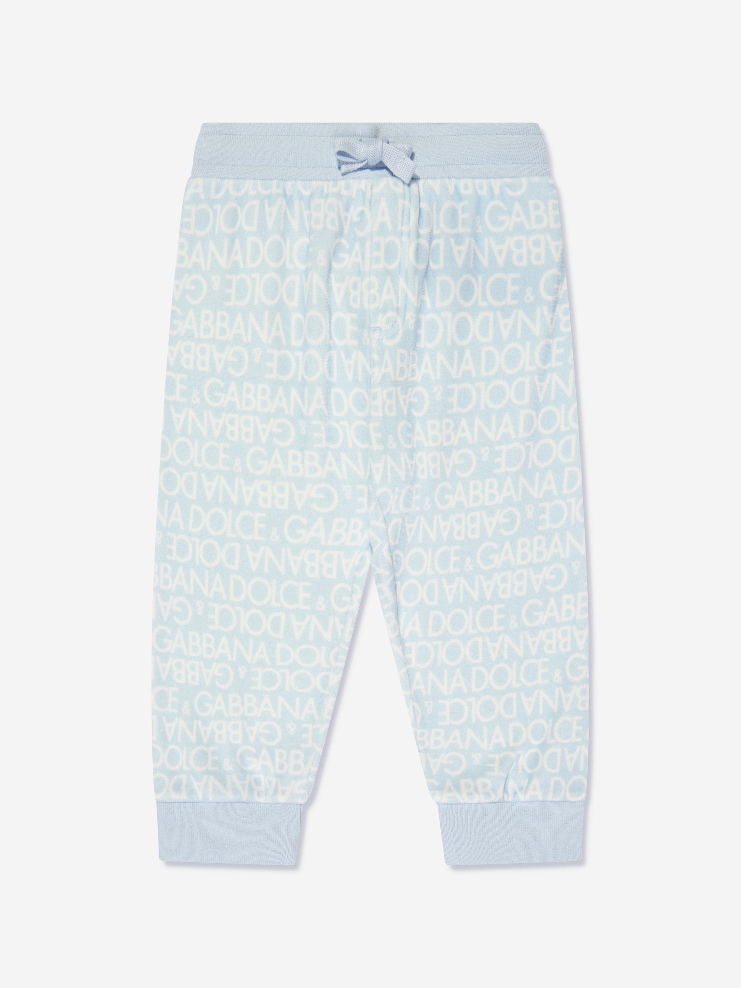 Dolce & Gabbana Baby Boys Logo Joggers in Blue