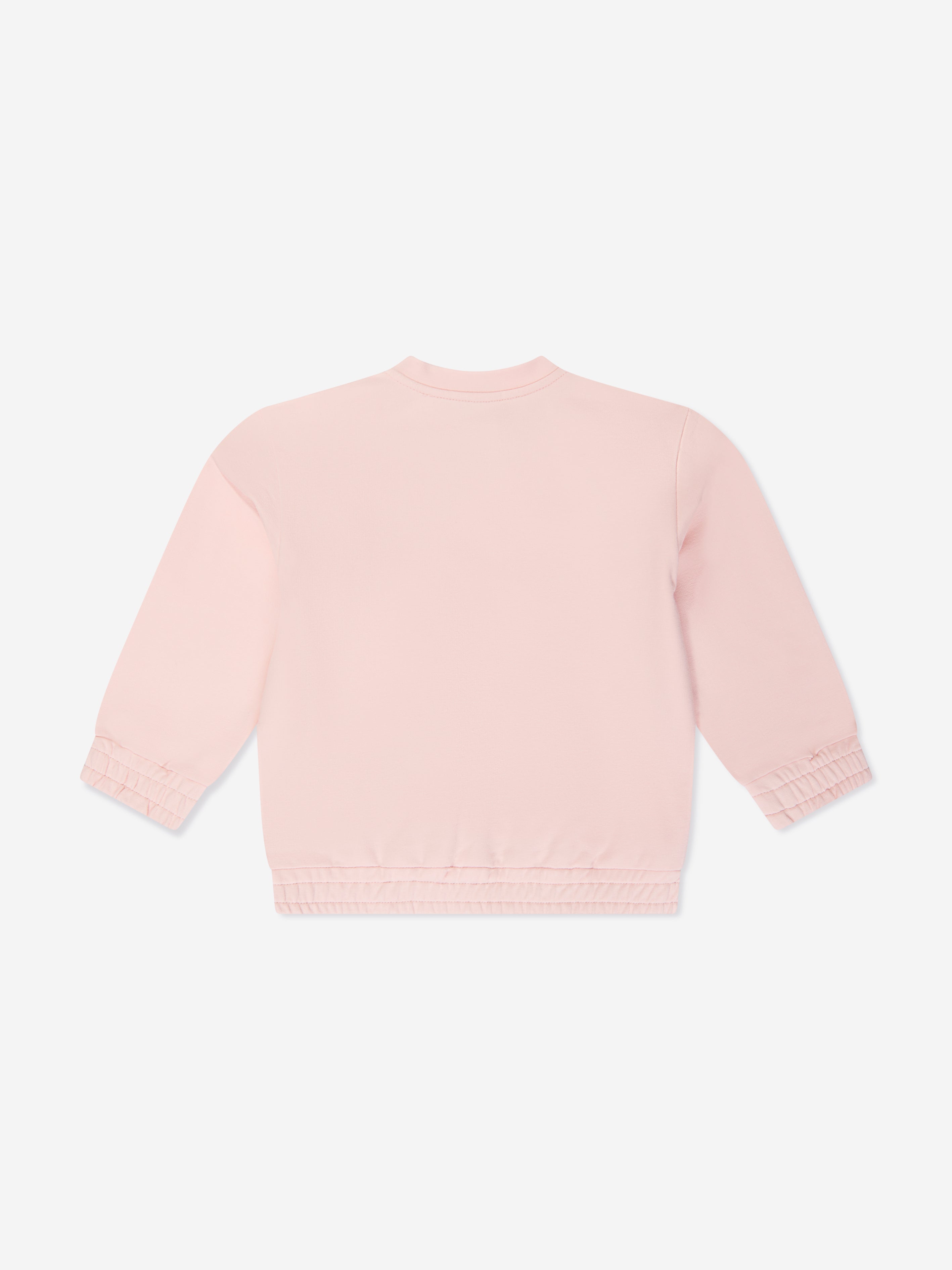 Dolce & Gabbana Baby Girls Logo Sweatshirt in Pink