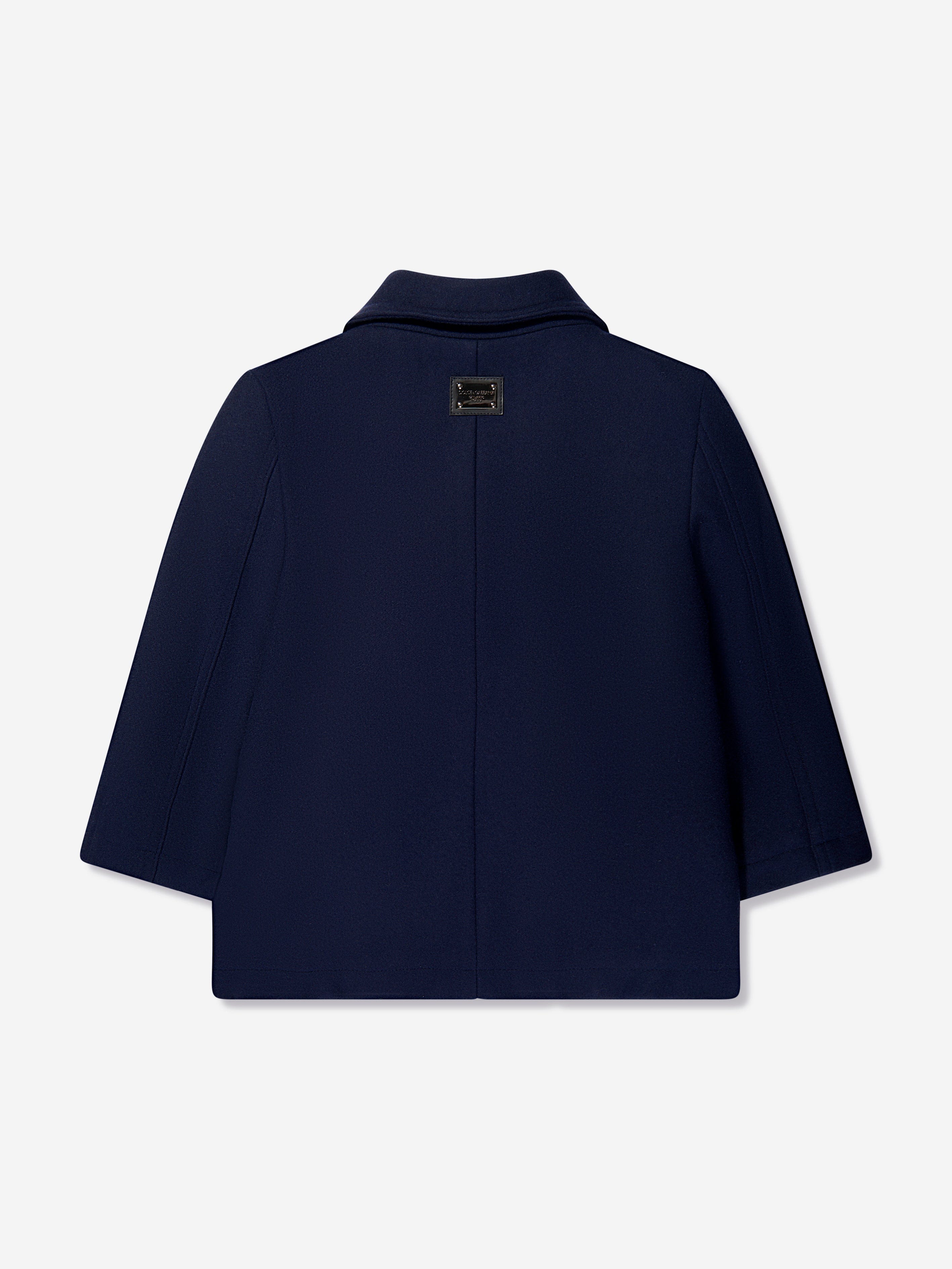 Dolce & Gabbana Boys Pea Coat in Navy