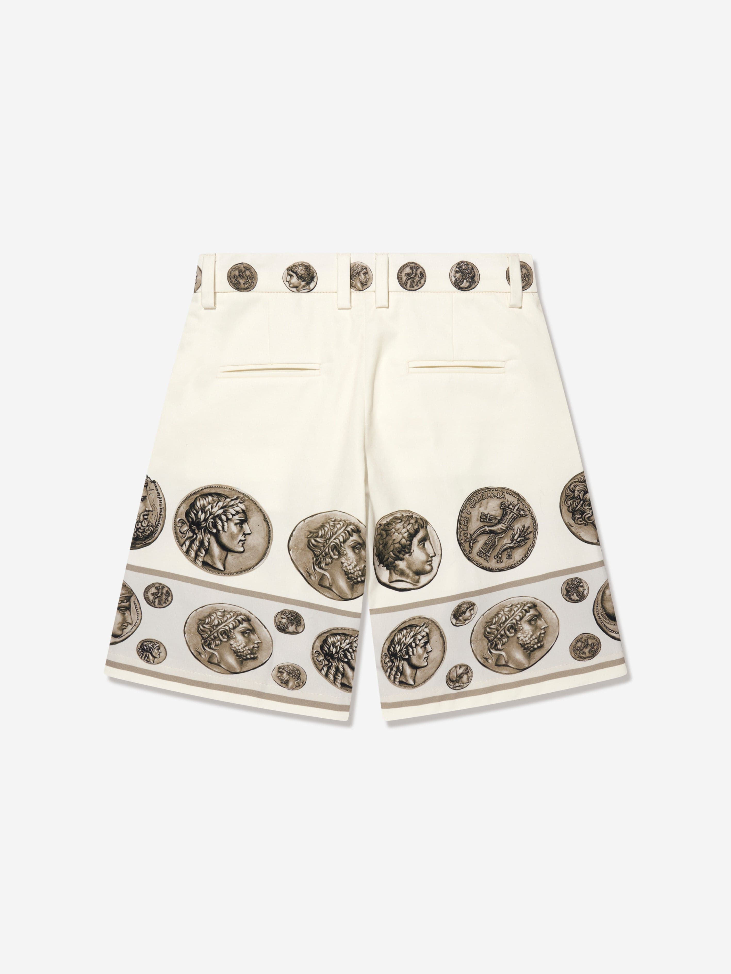 Dolce & Gabbana Boys Bermuda Shorts in Ivory