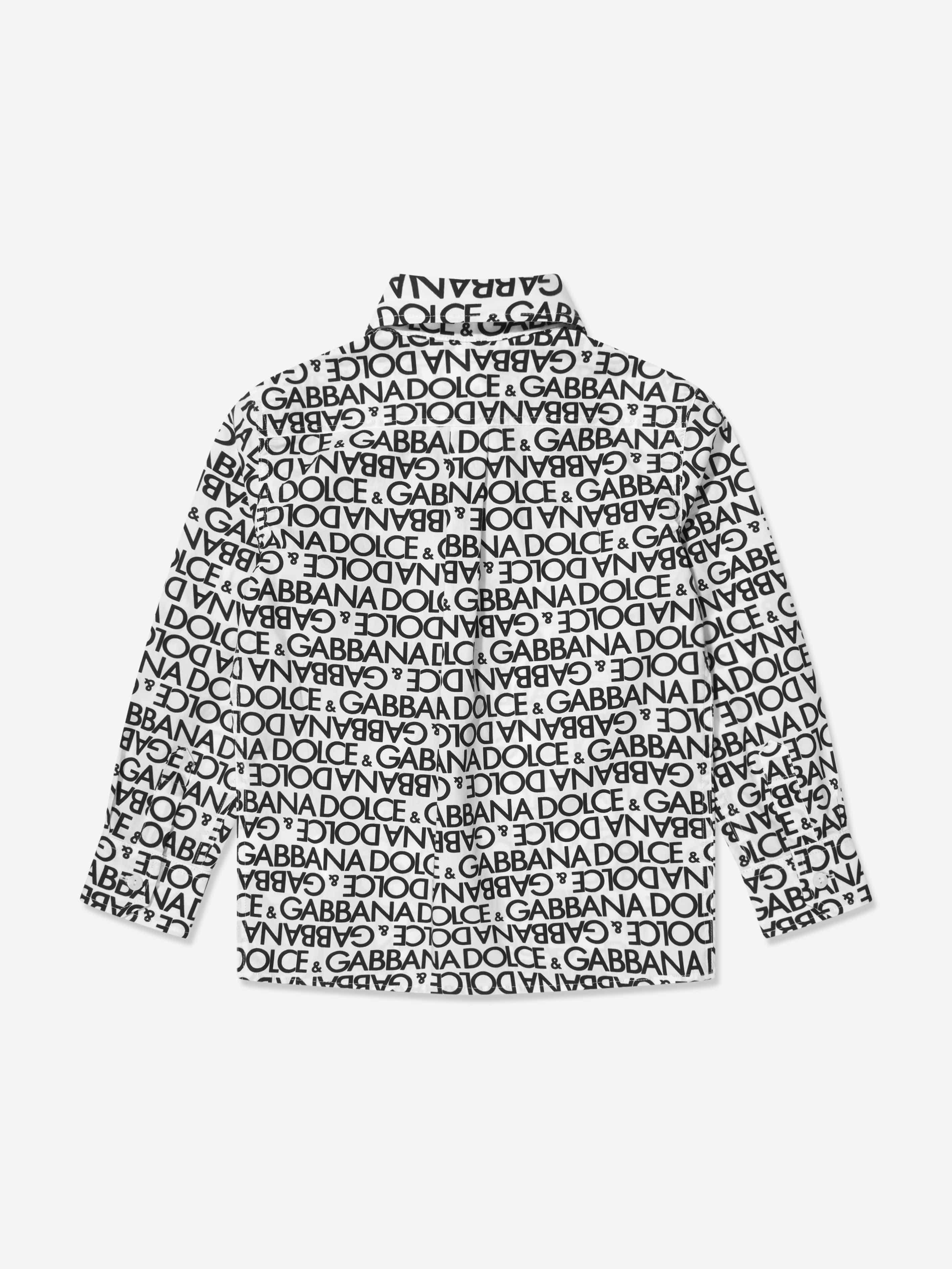 Dolce & Gabbana Boys Logo Shirt in White