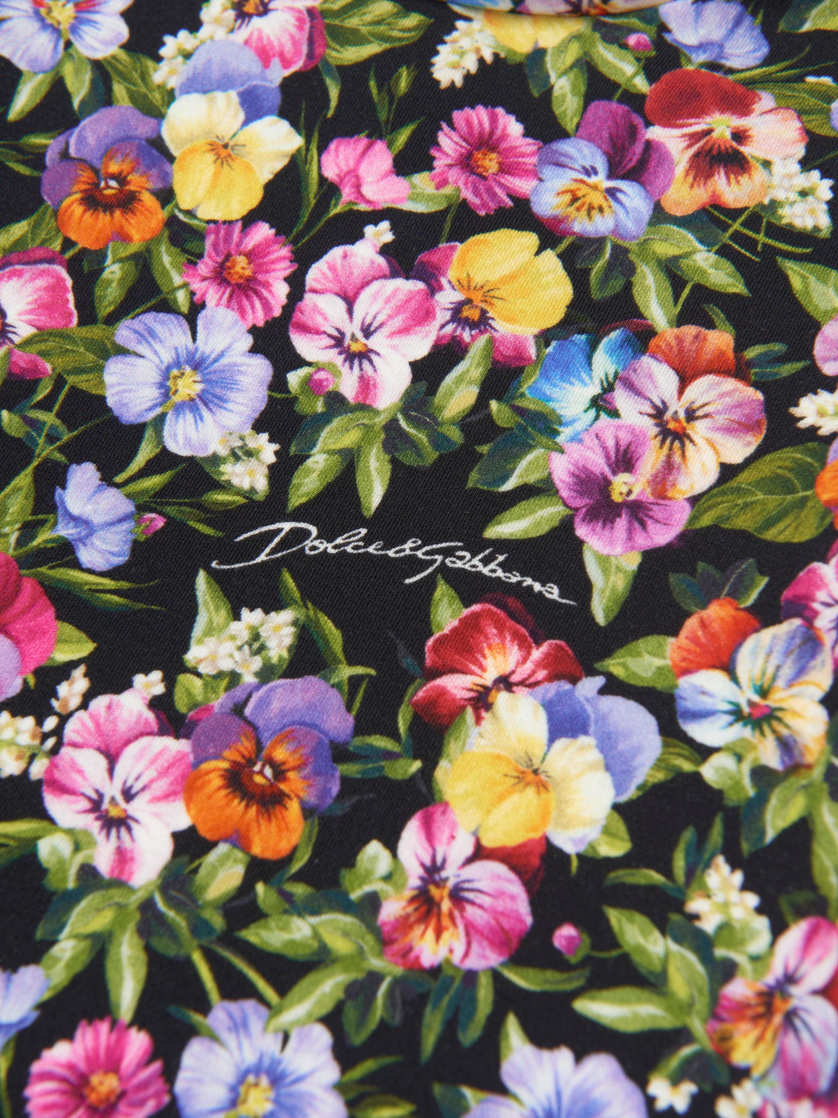 Dolce & Gabbana Girls Floral Print Top in Multicolour