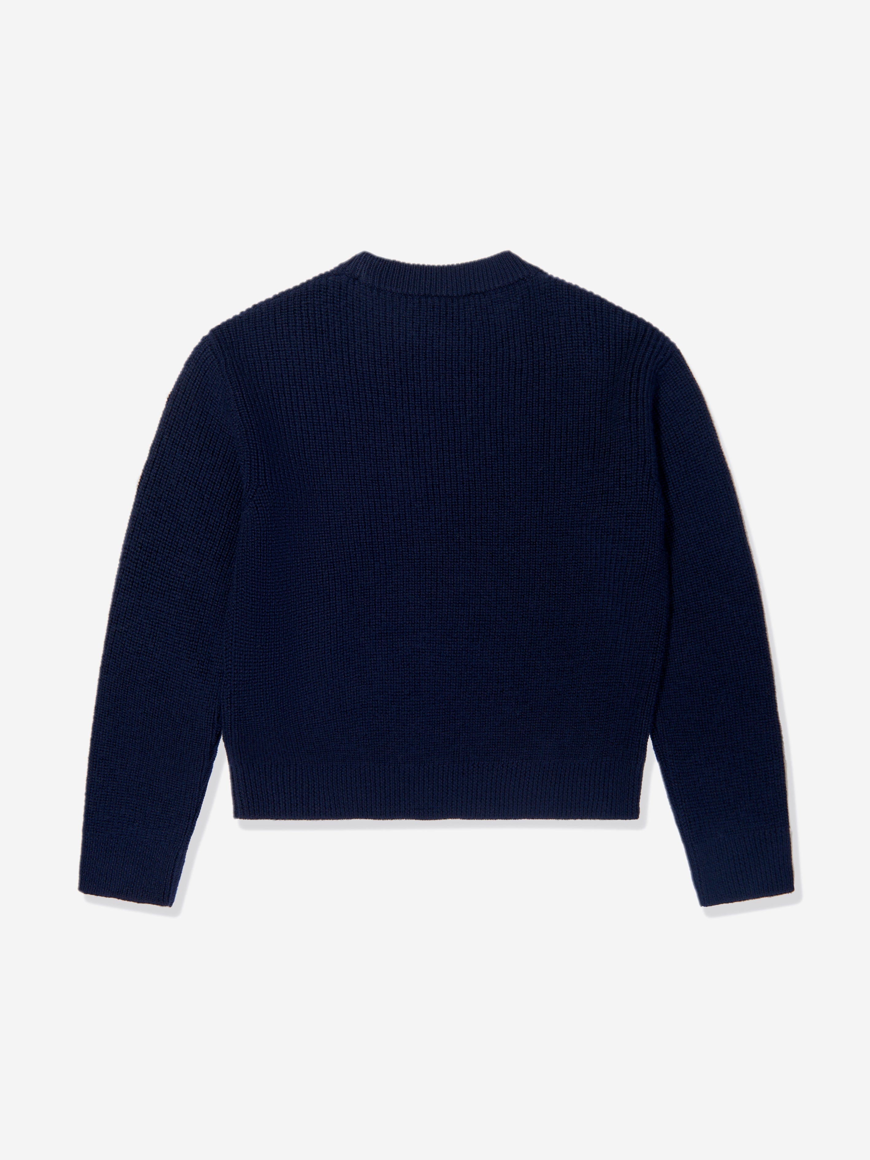 Dolce & Gabbana Girls Wool Logo Jumper in Navy