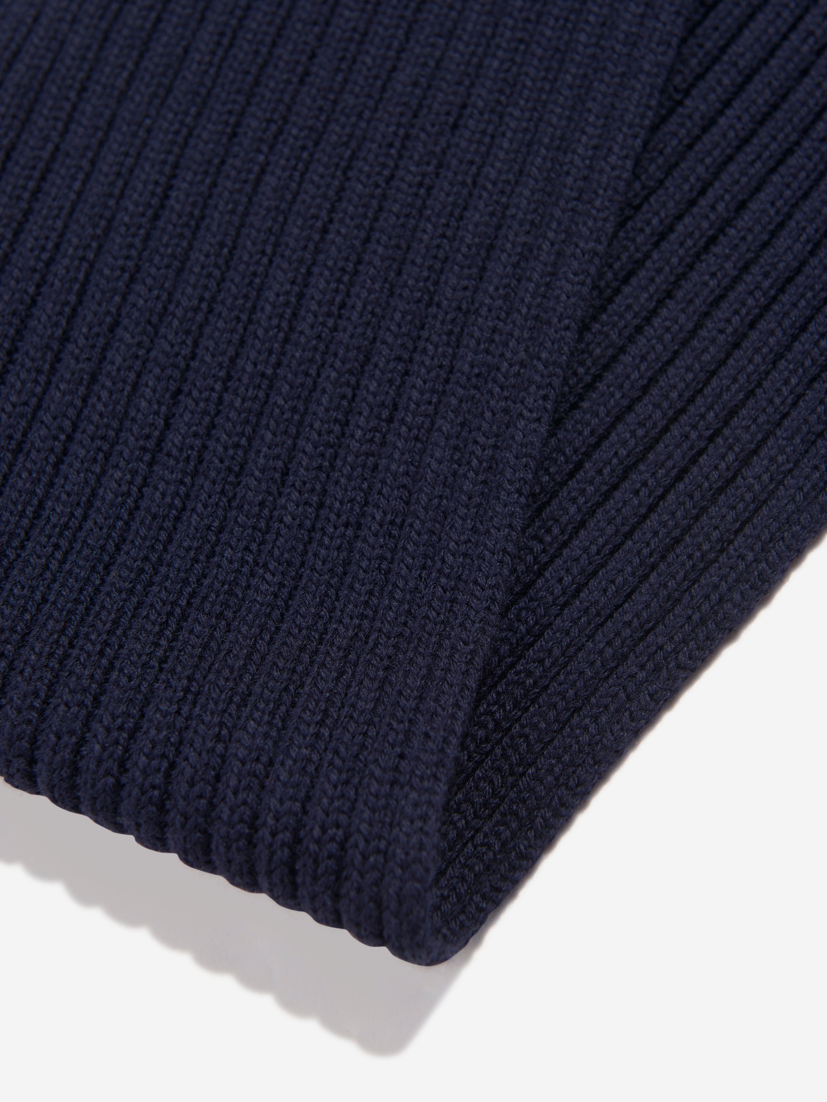 Dolce & Gabbana Boys Wool Scarf in Navy