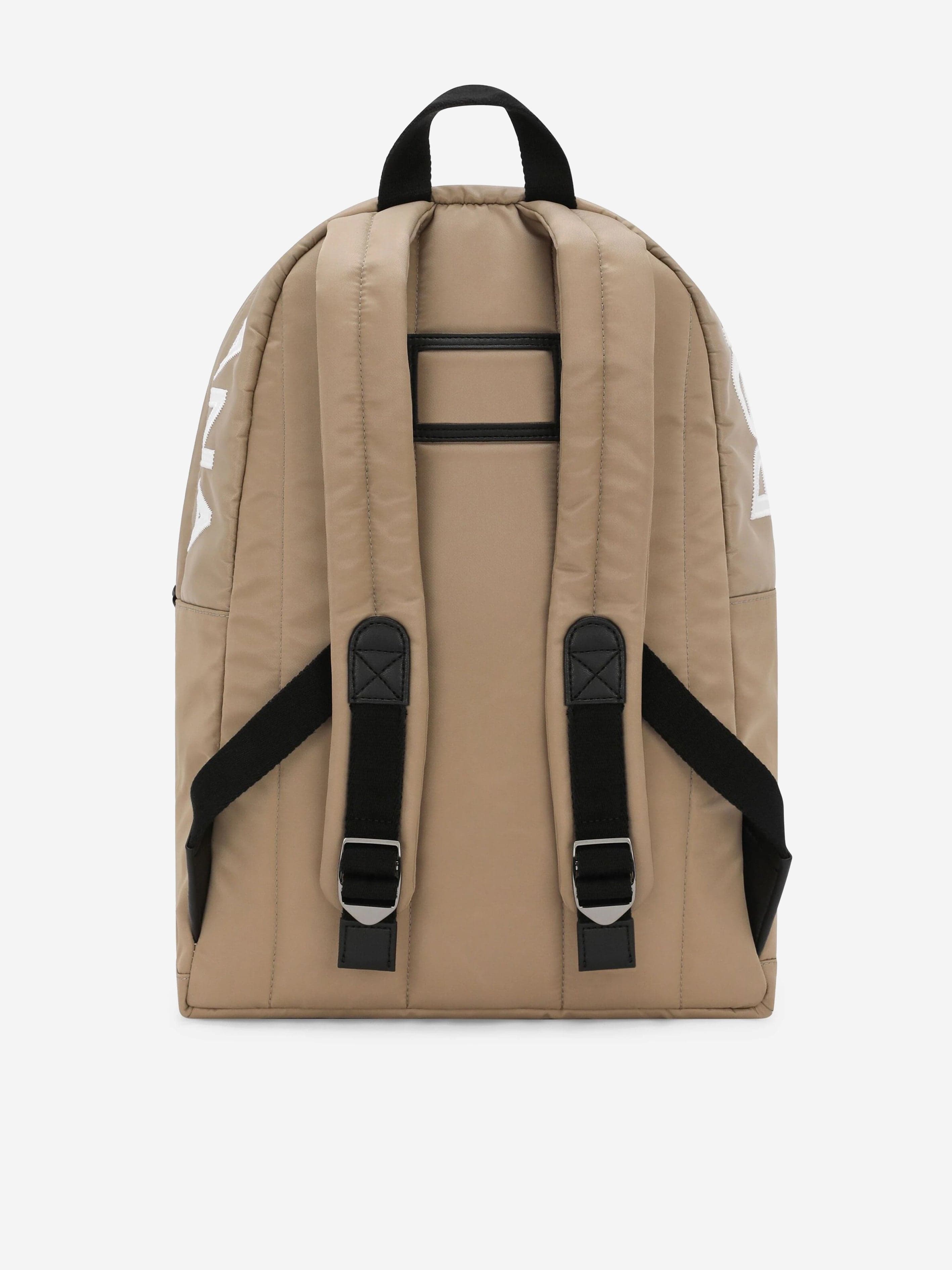 Dolce & Gabbana Boys Logo Backpack in Beige (41cm)