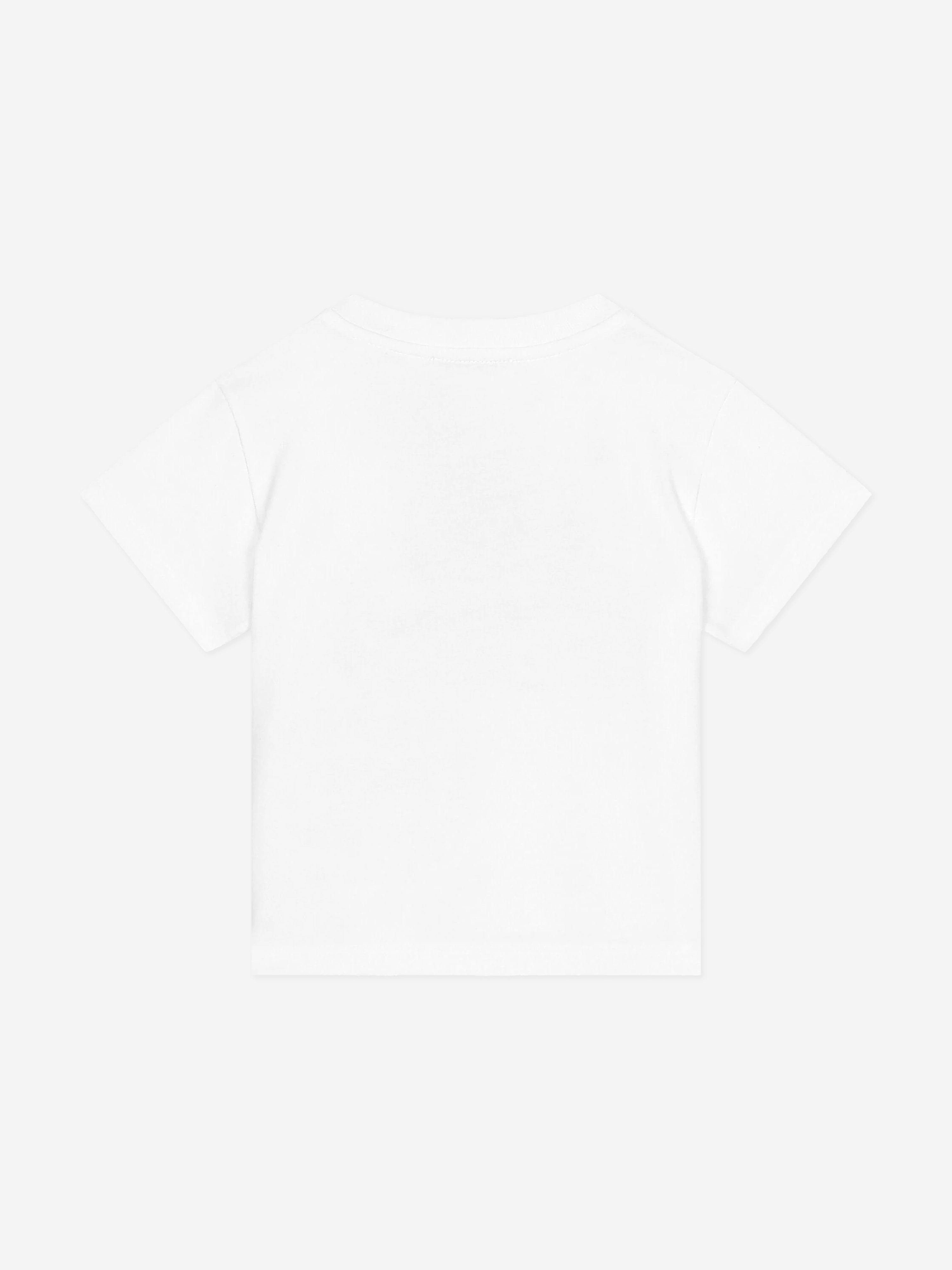 Dolce & Gabbana Baby Boys Flocked Logo T-Shirt in White