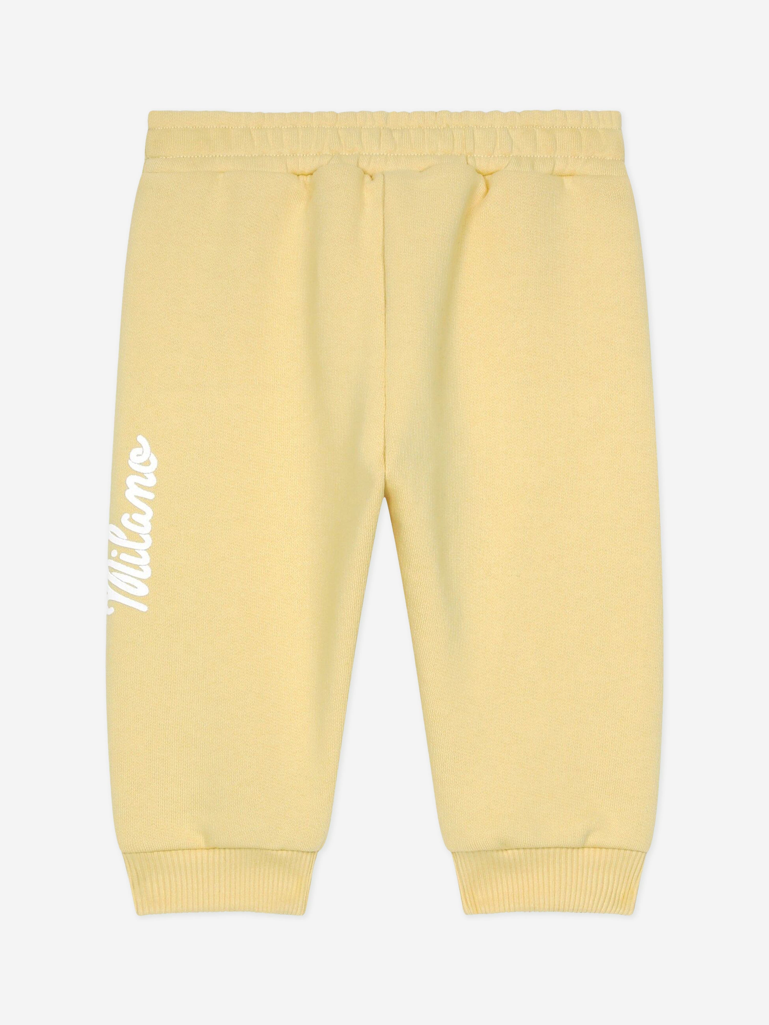 Dolce & Gabbana Baby Logo Joggers in Yellow