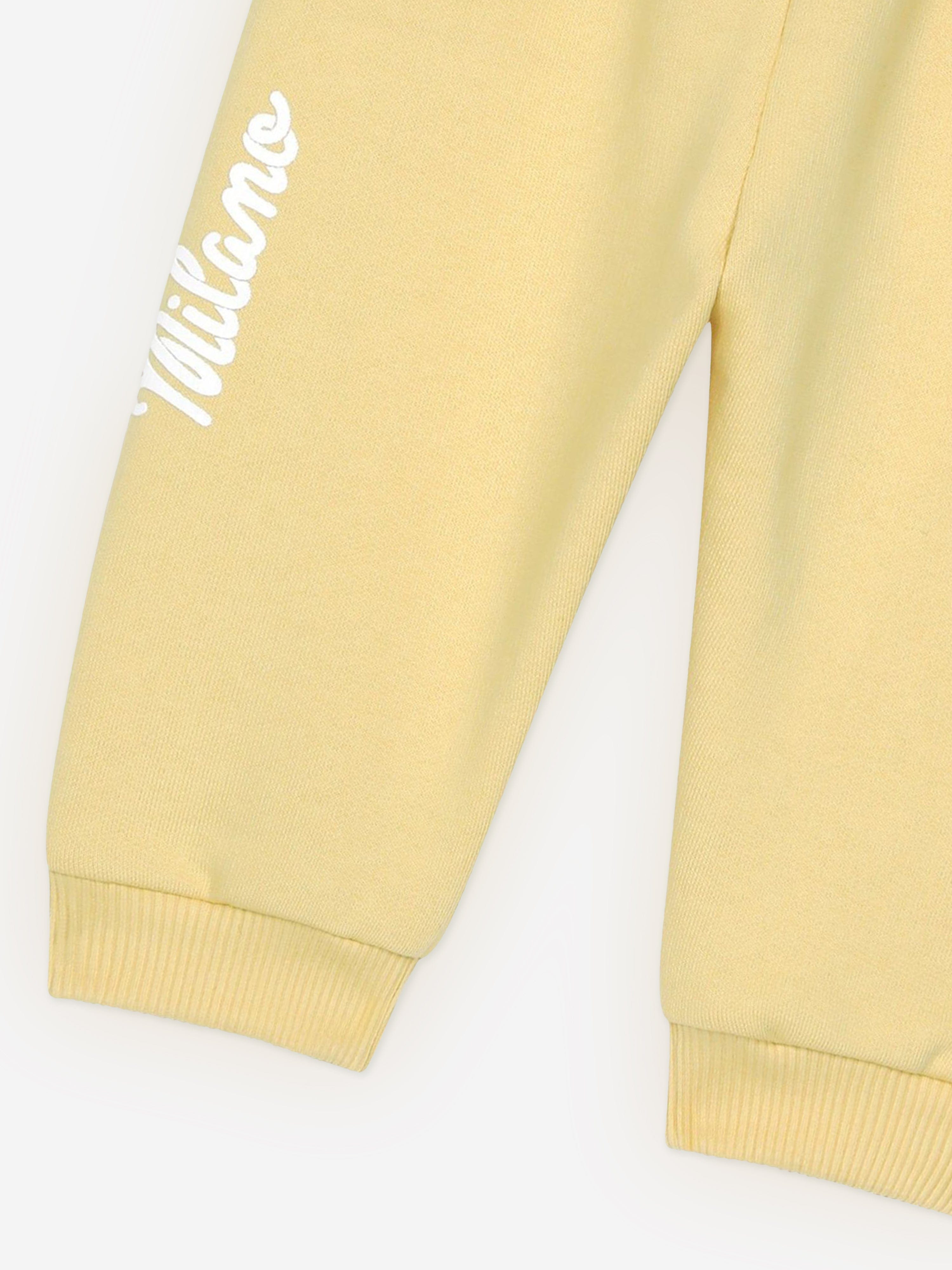 Dolce & Gabbana Baby Logo Joggers in Yellow