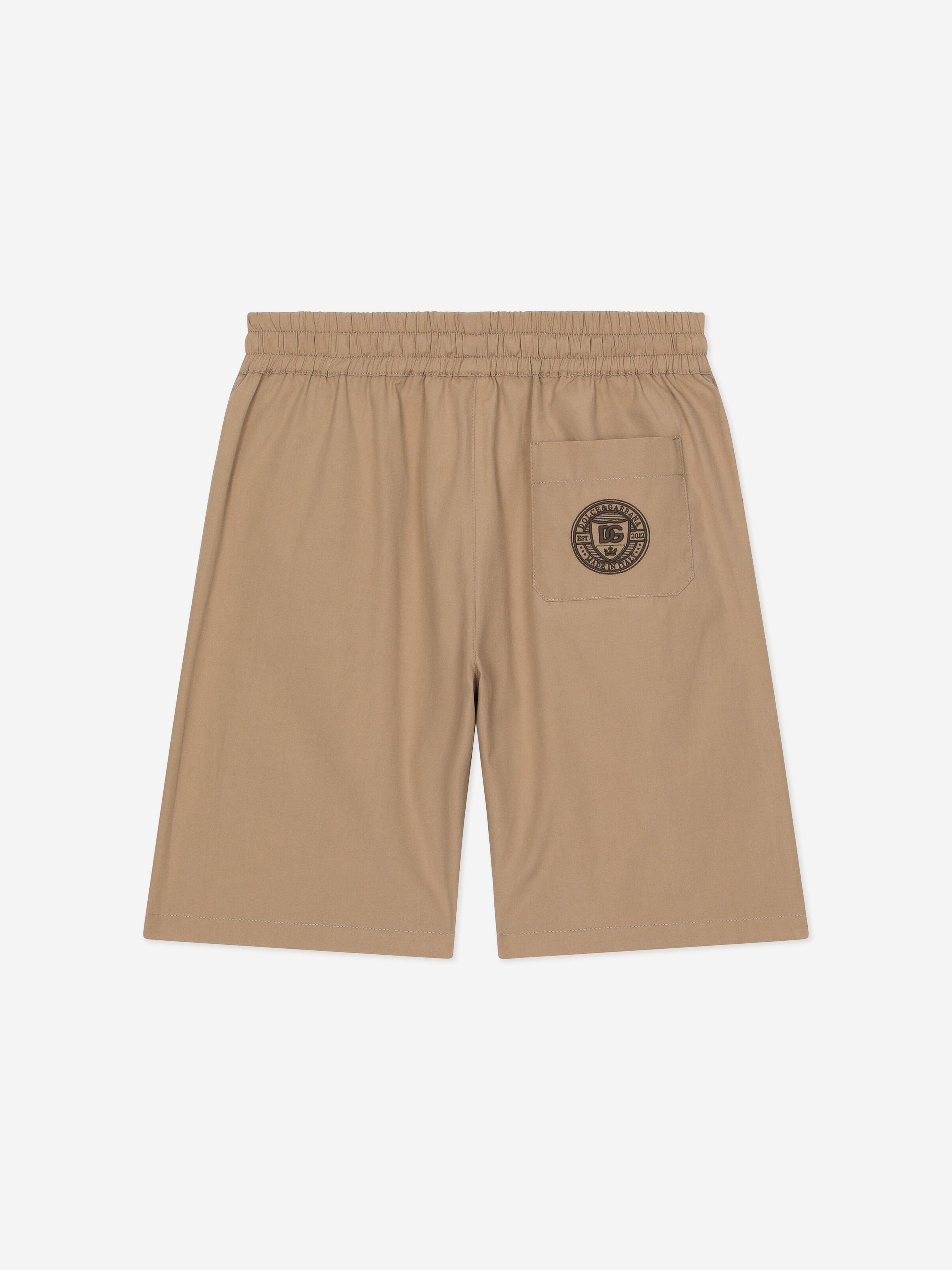 Dolce & Gabbana Boys Palermo Bermuda Shorts in Beige