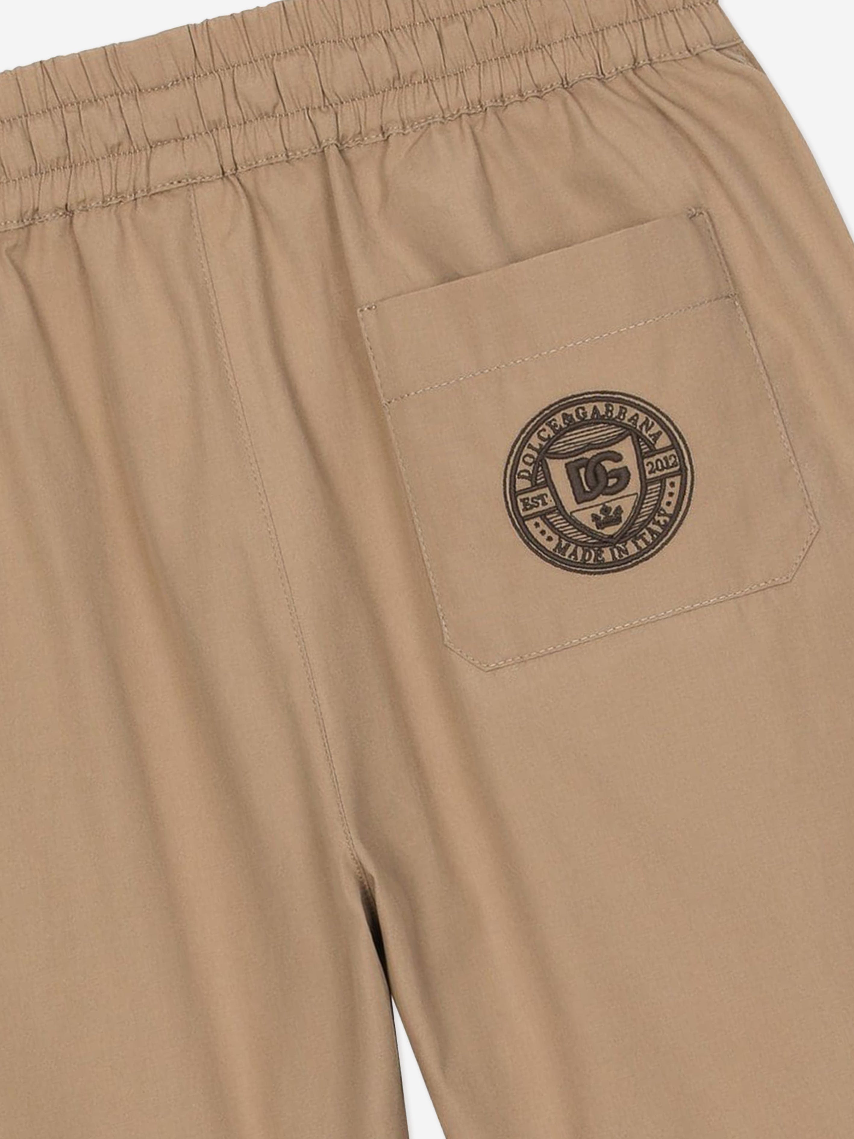 Dolce & Gabbana Boys Palermo Bermuda Shorts in Beige