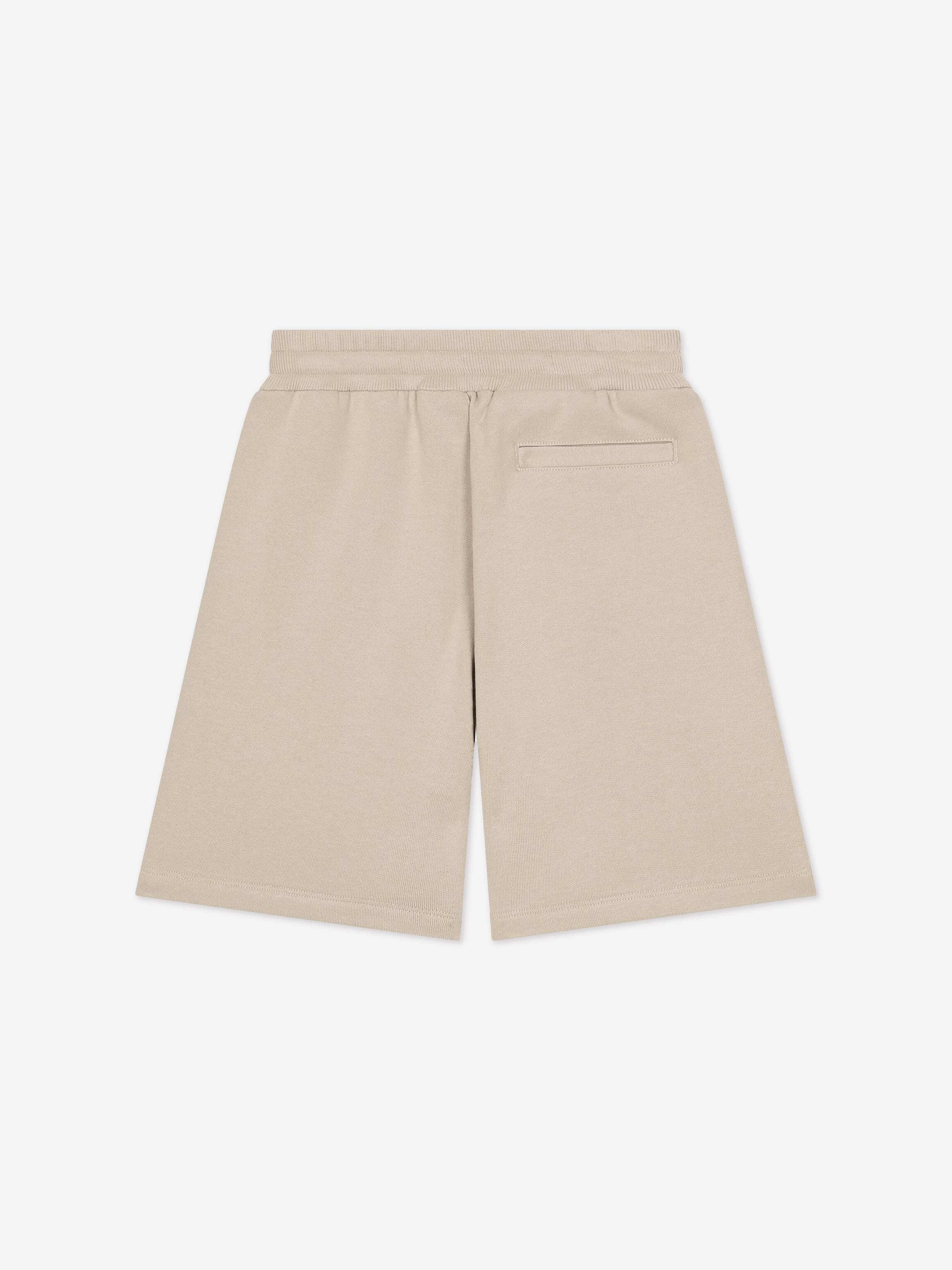 Dolce & Gabbana Boys Logo Bermuda Shorts in Beige