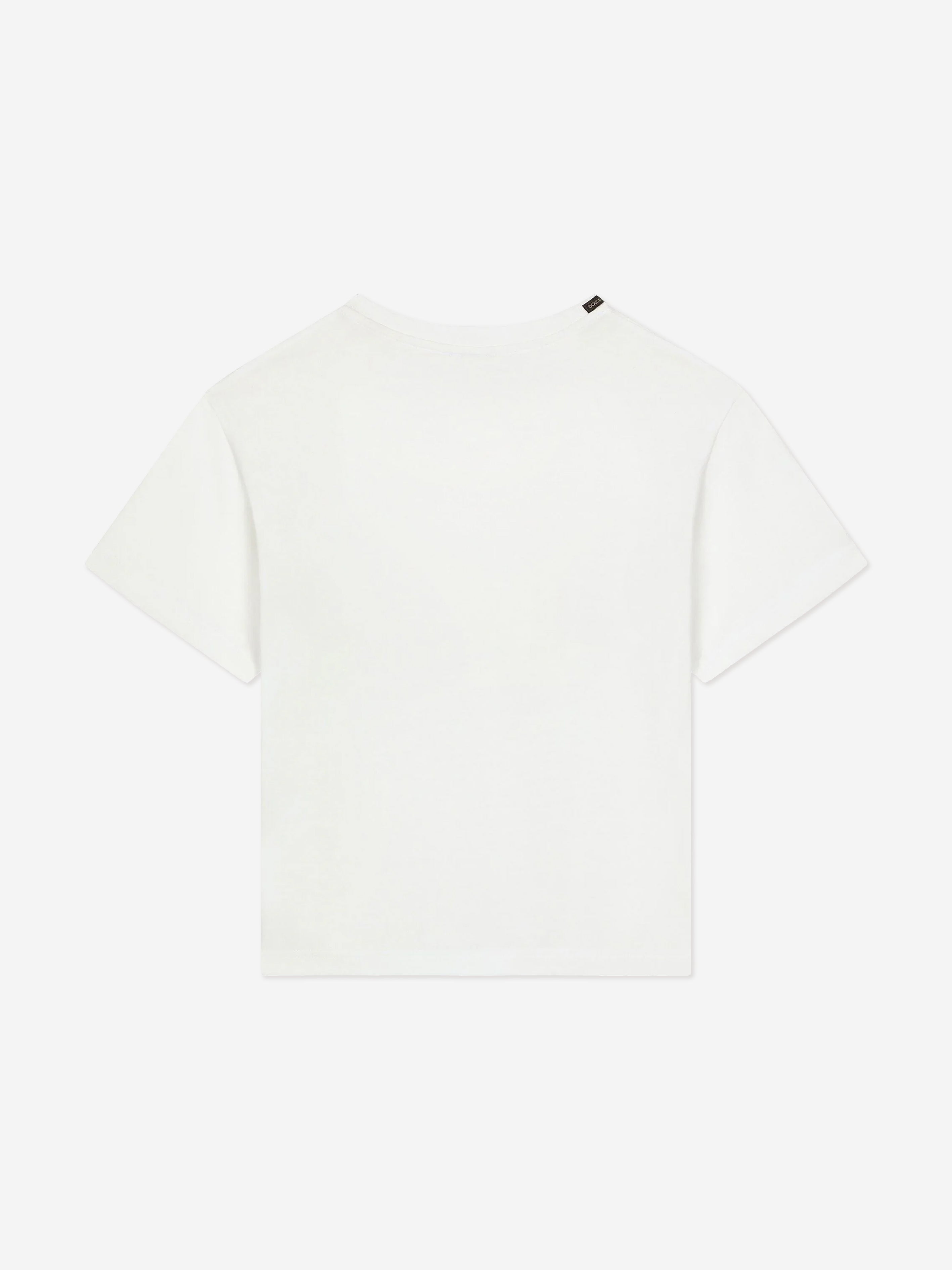 Dolce & Gabbana Boys Palermo Logo T-Shirt in White