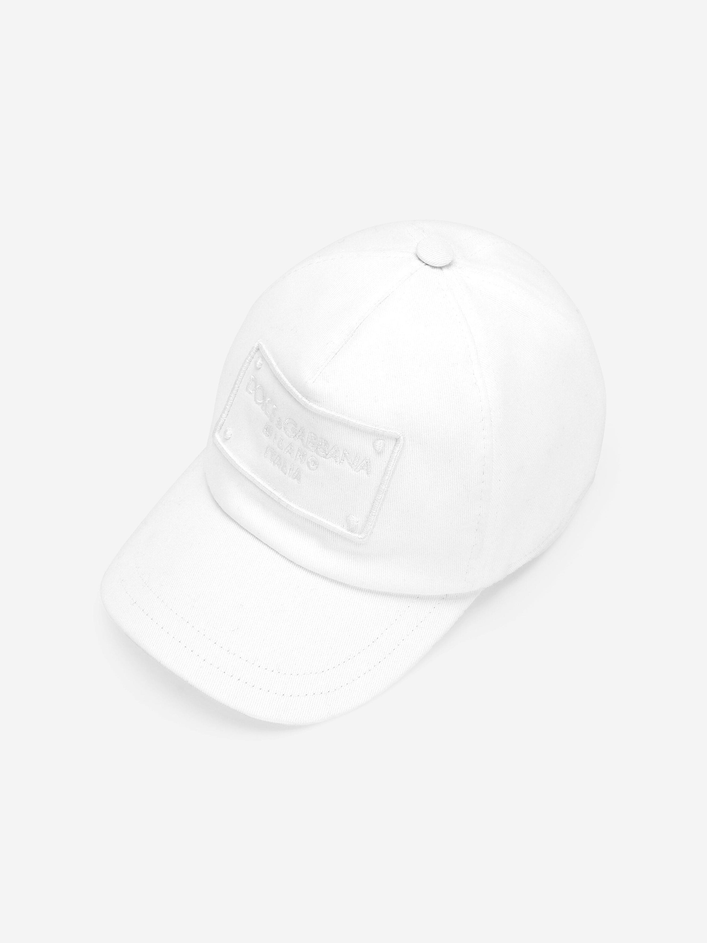 Dolce & Gabbana Girls Logo Cap in White