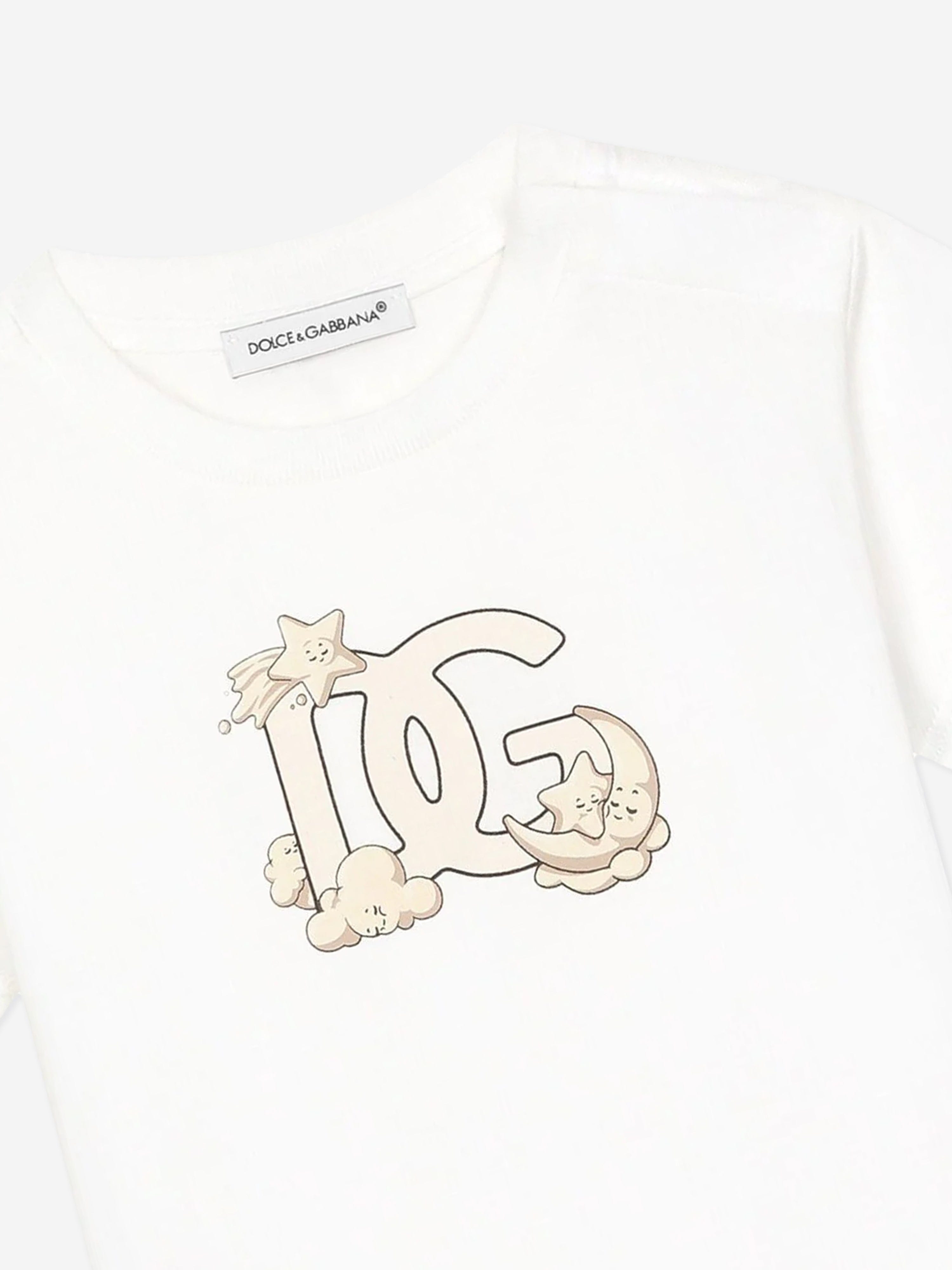 Dolce & Gabbana Baby Logo T-Shirt in White