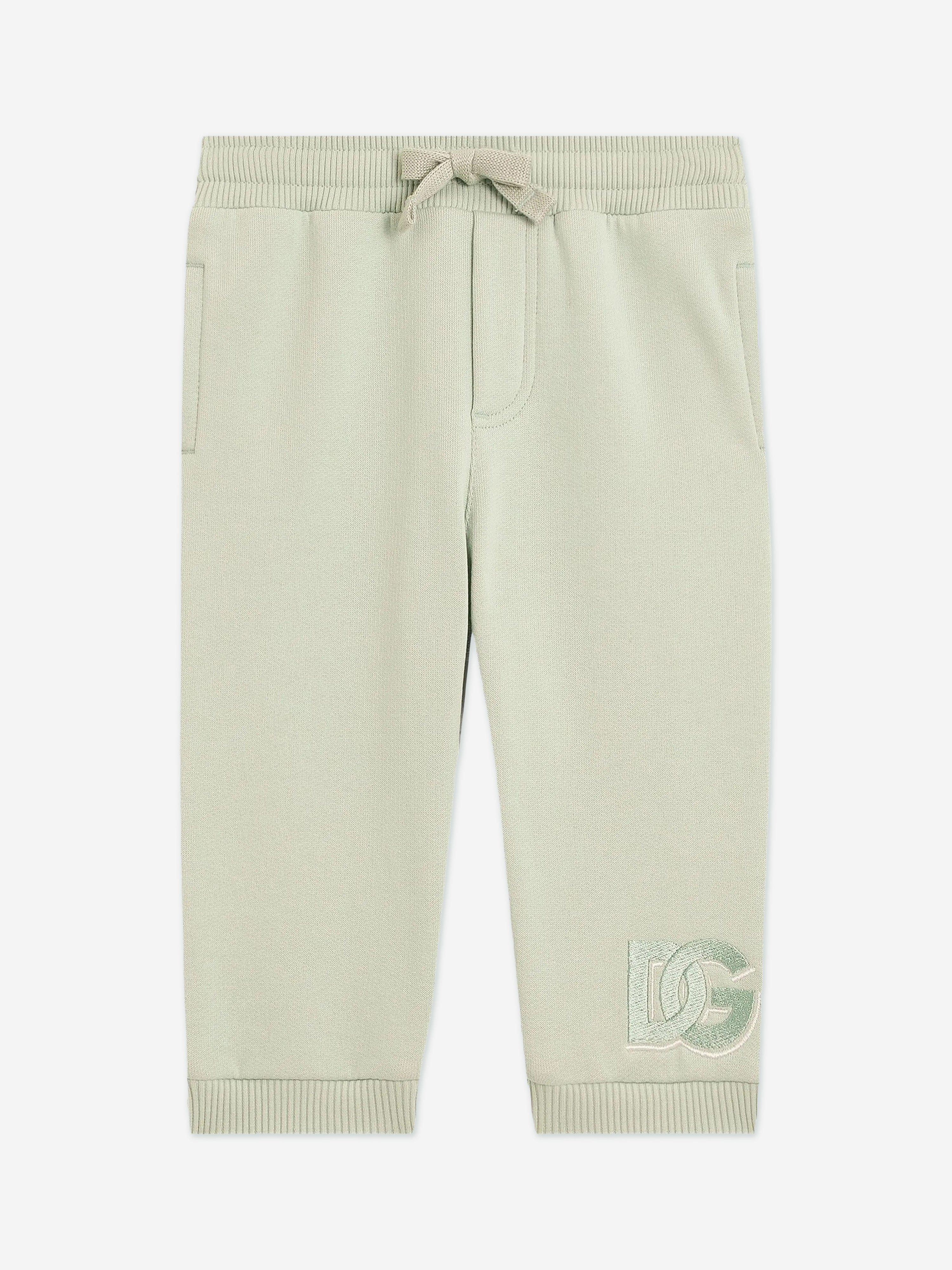 Dolce & Gabbana Baby Boys Logo Joggers in Green