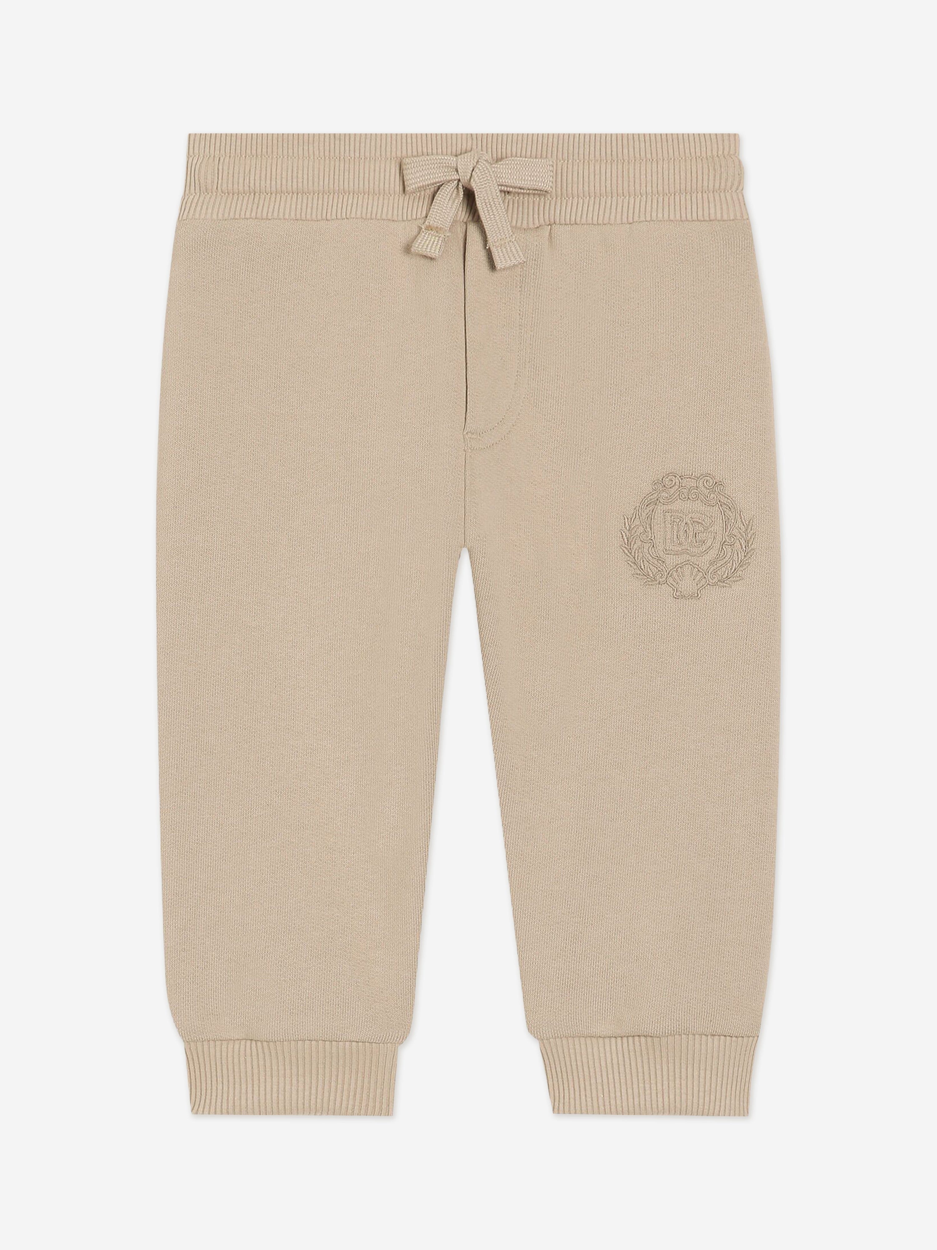 Dolce & Gabbana Baby Boys Logo Joggers in Beige