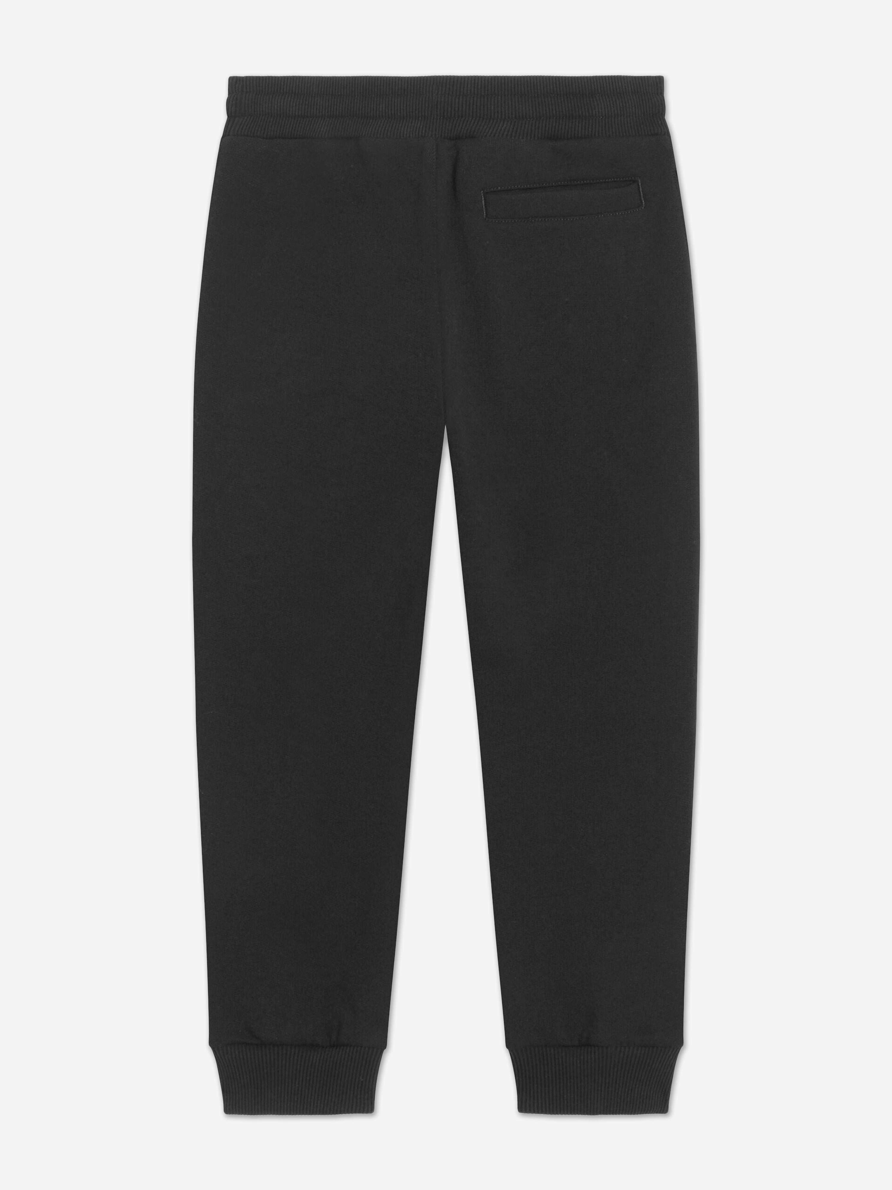 Dolce & Gabbana Boys Embossed Logo Joggers in Black