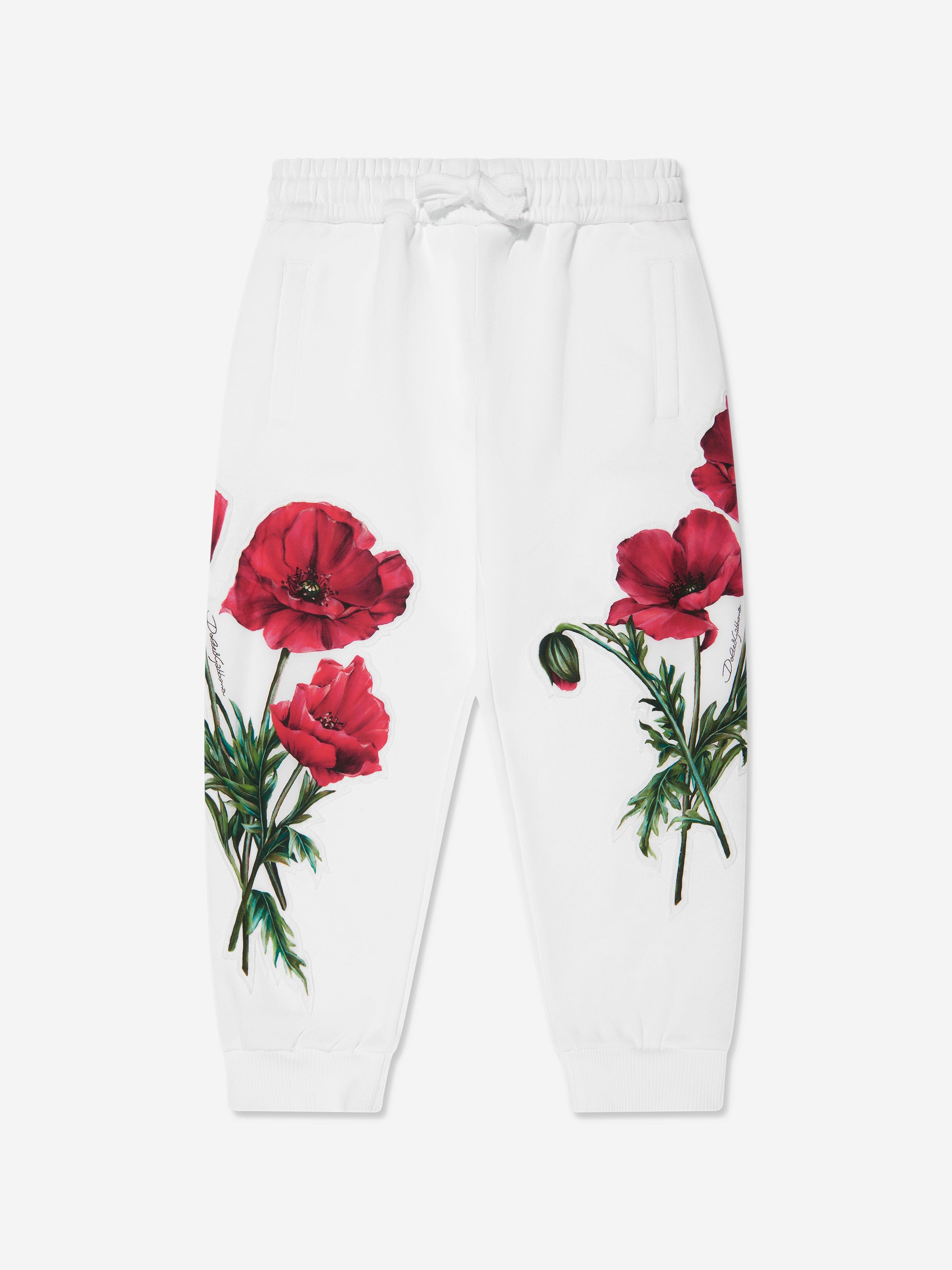 Dolce & Gabbana Girls Poppy Joggers in White