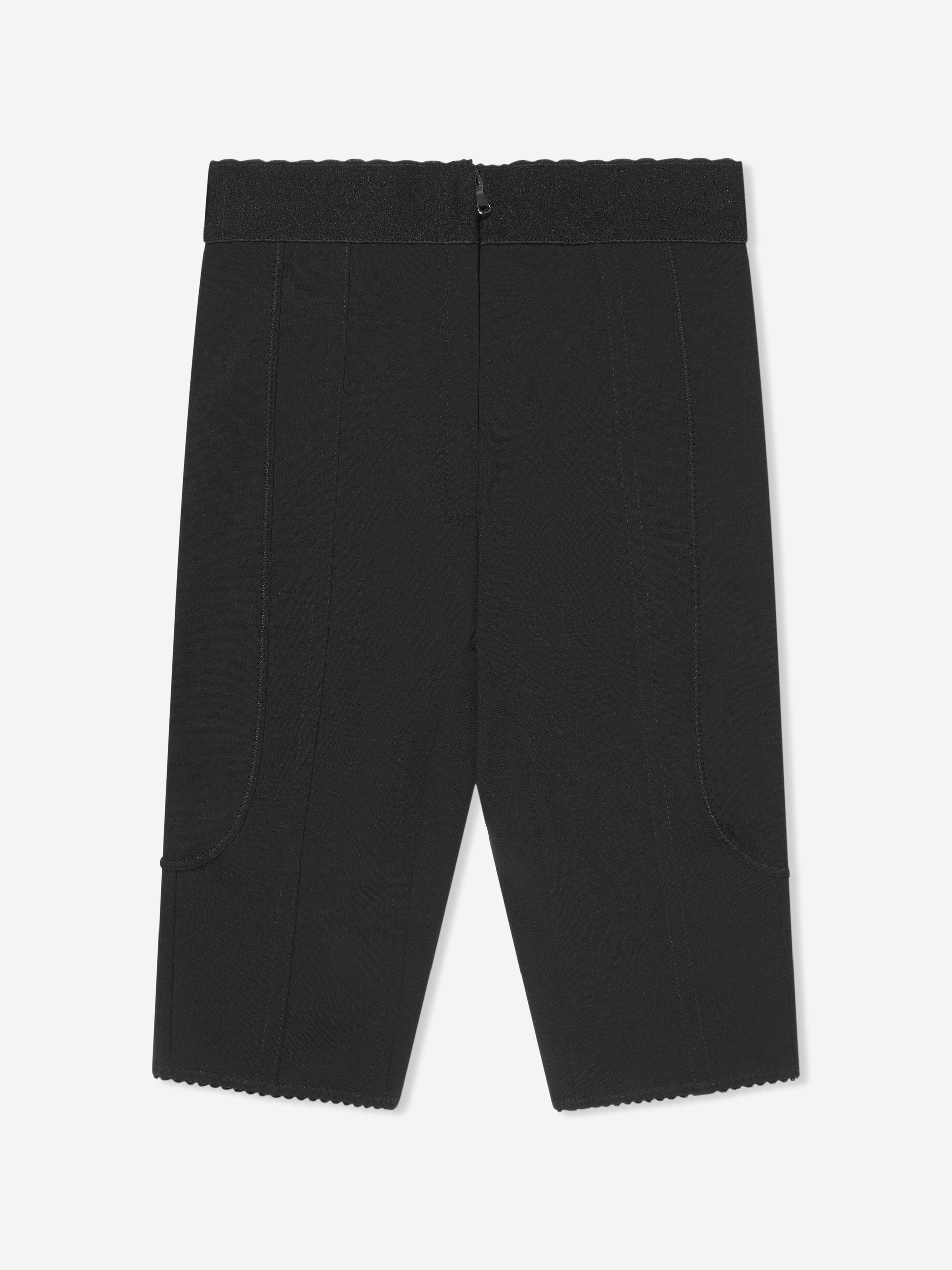 Dolce & Gabbana Girls Logo Cycling Shorts in Black